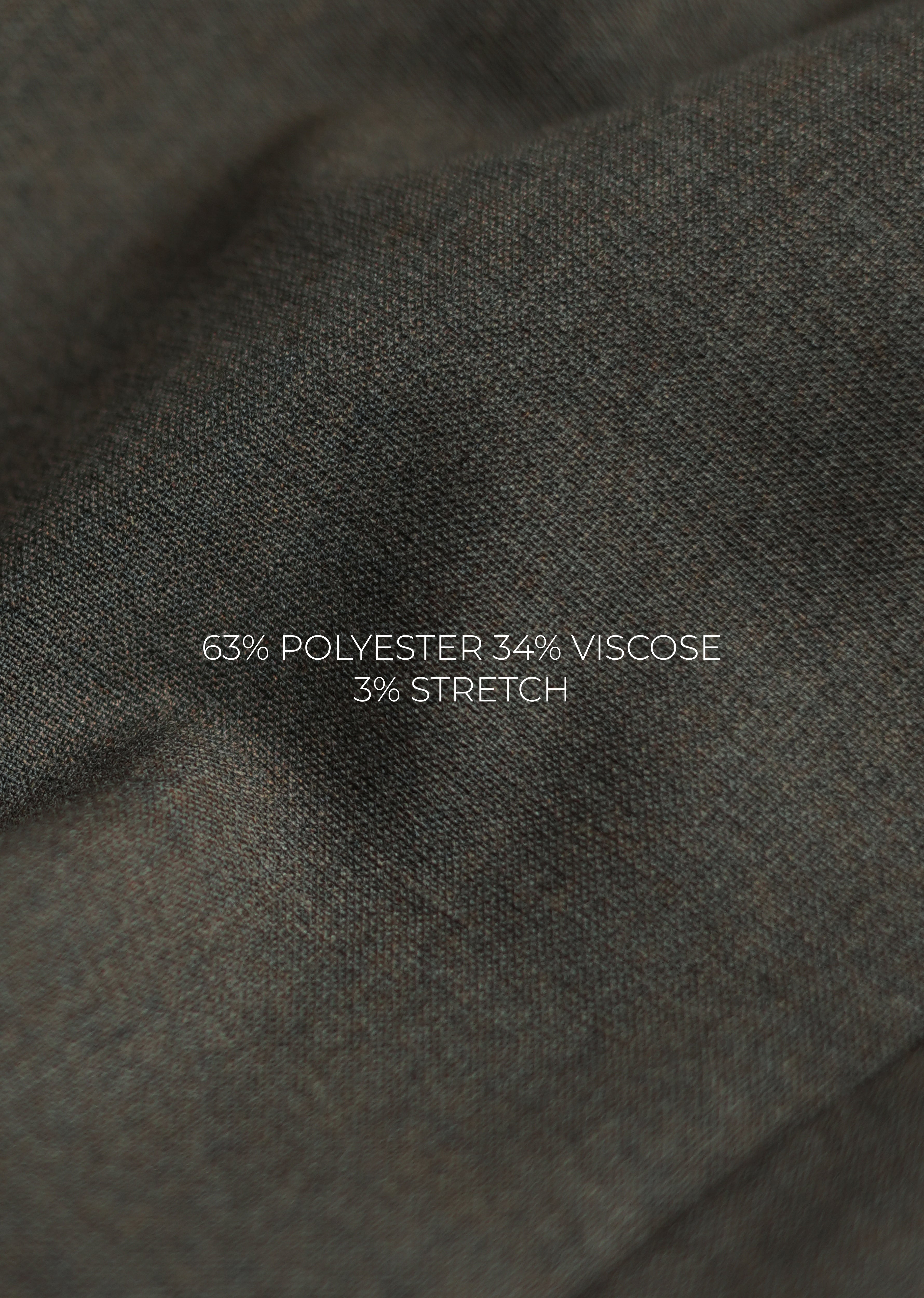 Olive Brown Semi-Elasticated Trouser