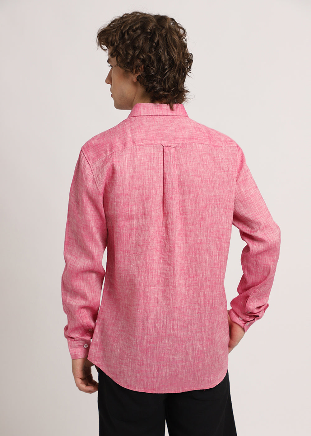 Taffy Pink Linen Shirt