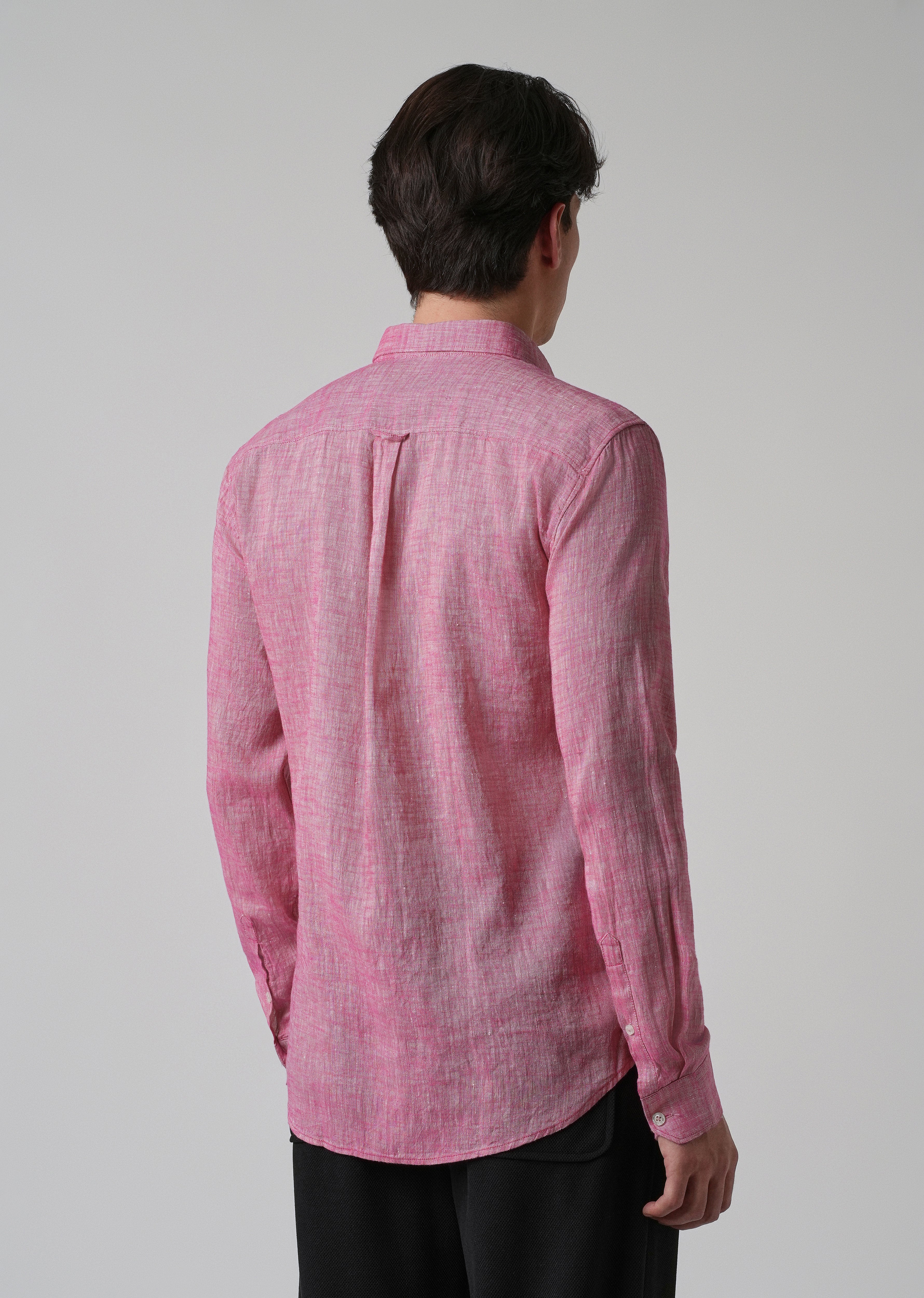 100% Pure Linen Taffy Pink Shirt