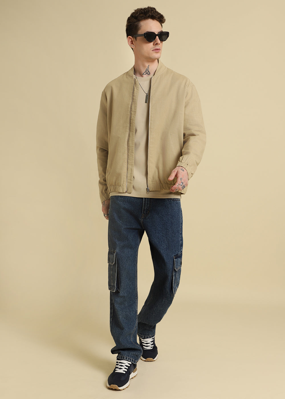 Tan Beige Oversized T-shirt