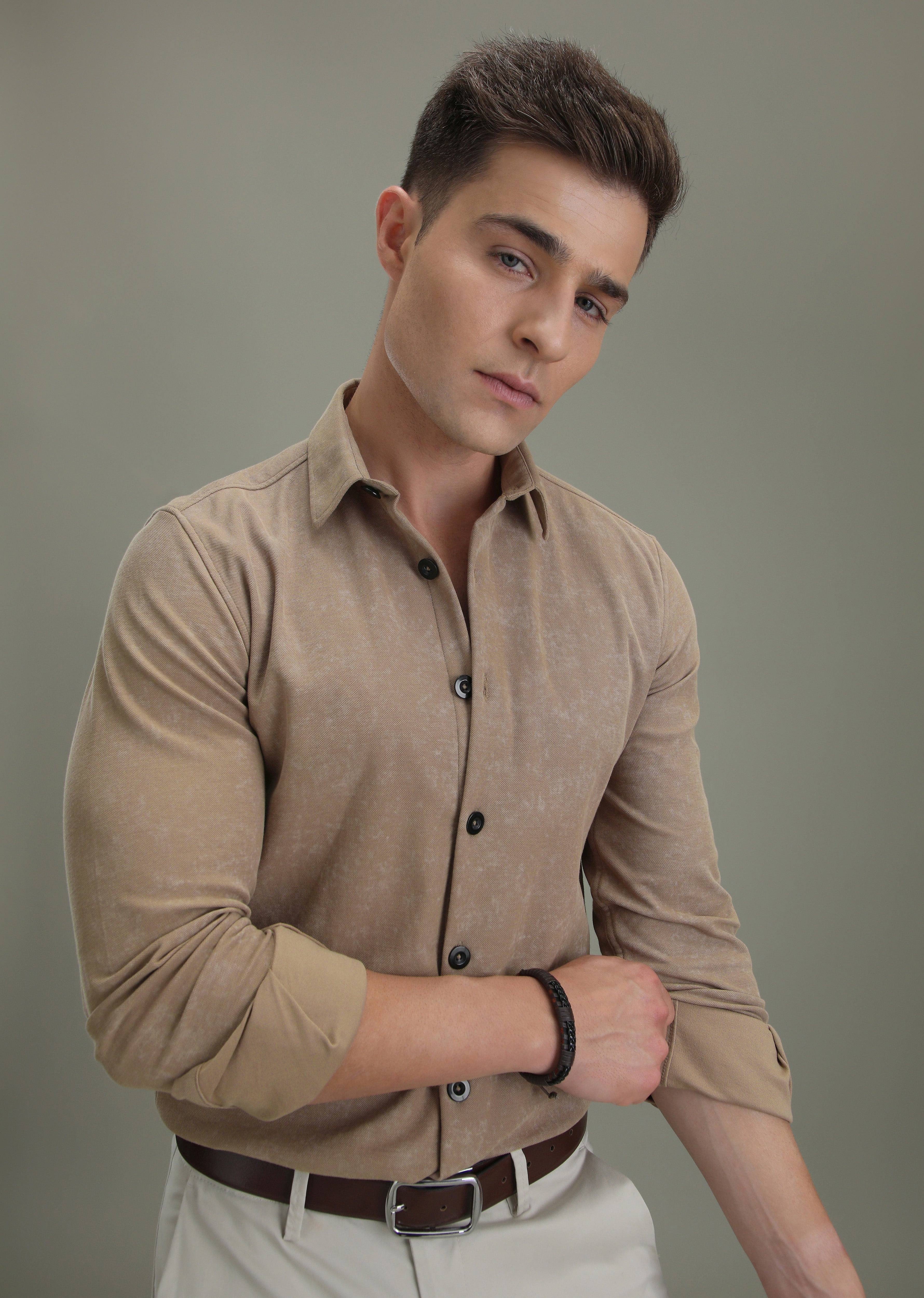 Tan Brown Dye Shirt