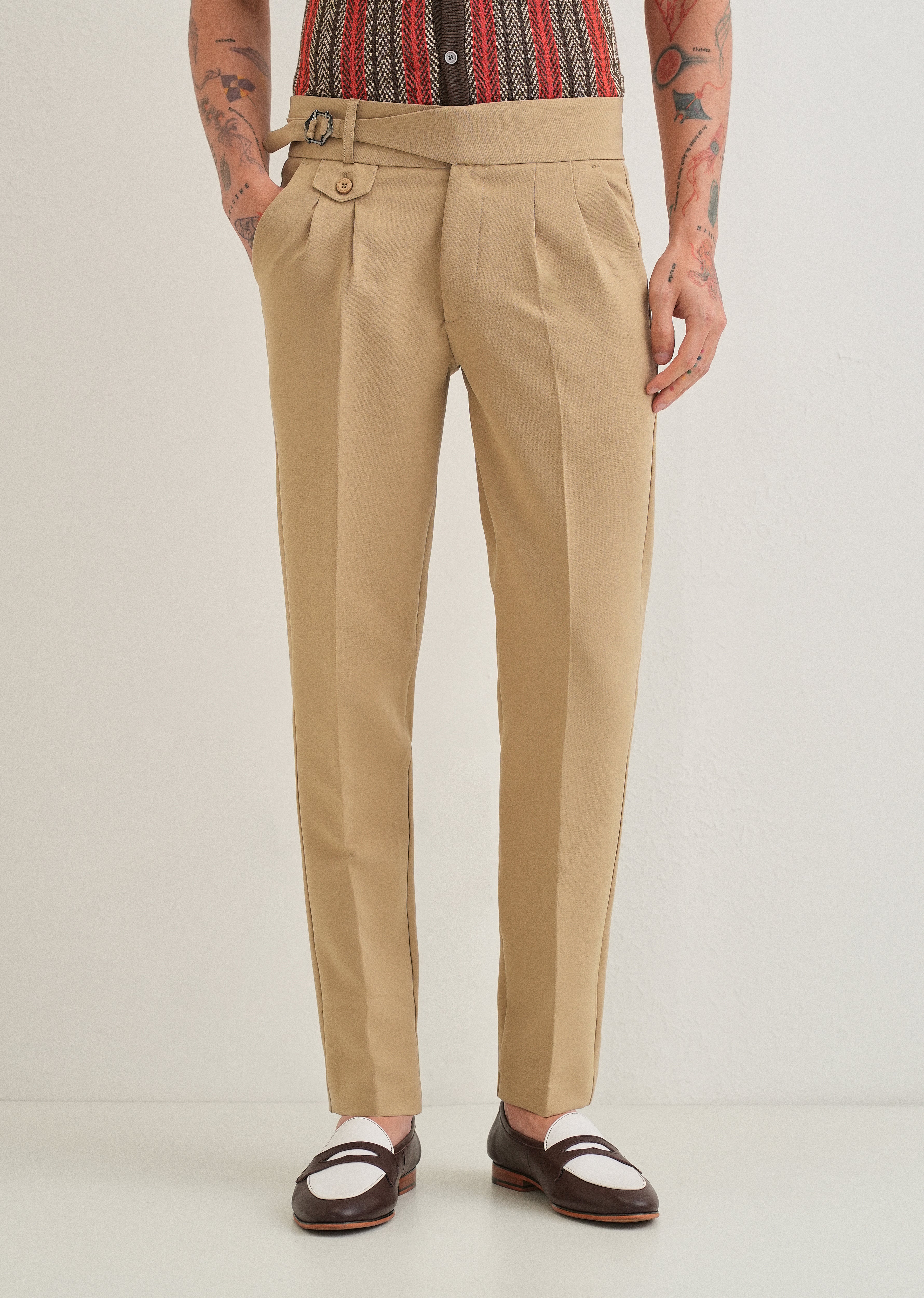 Tan Brown Gurkha Pant