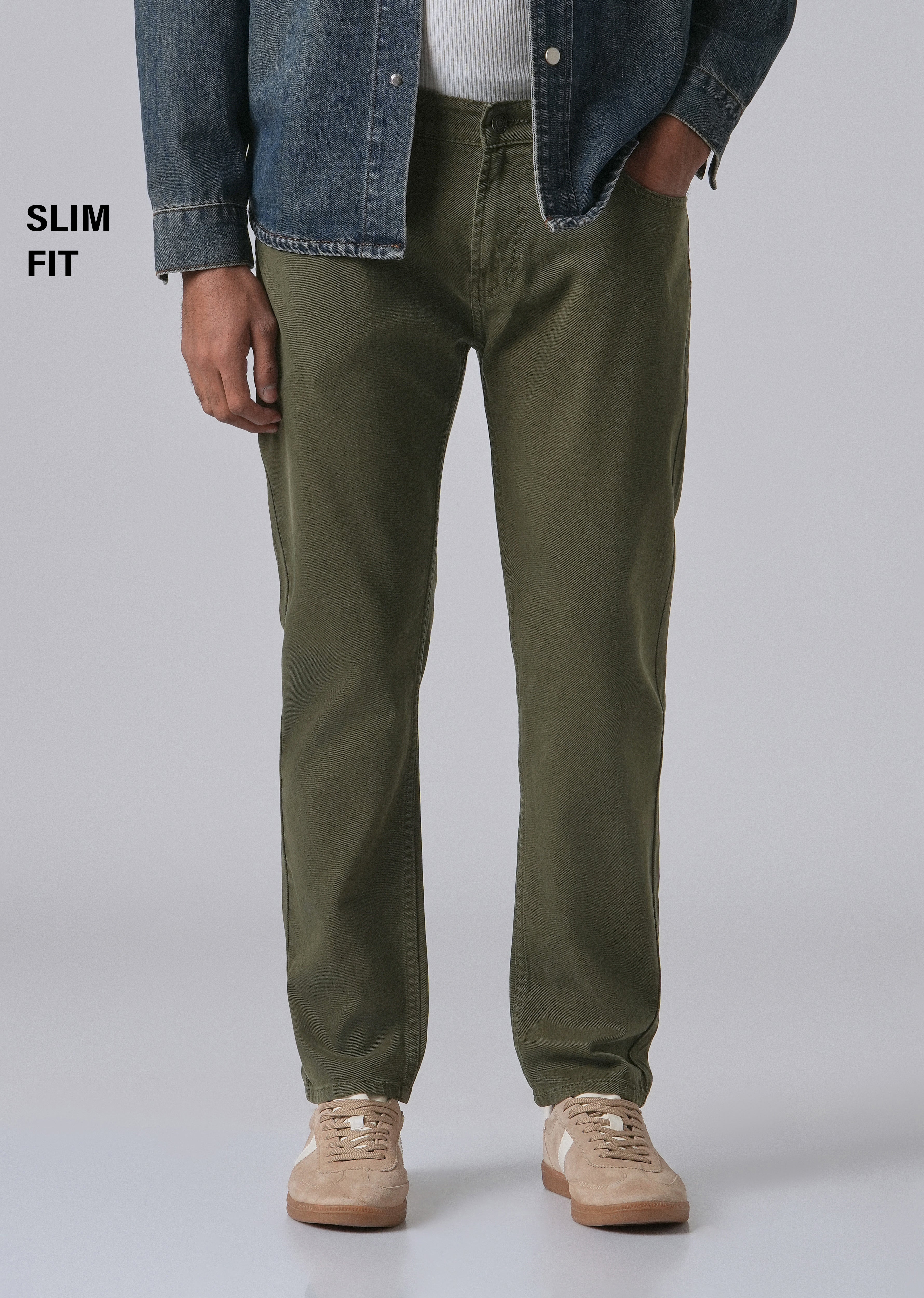 Tate Olive Slim fit Jeans
