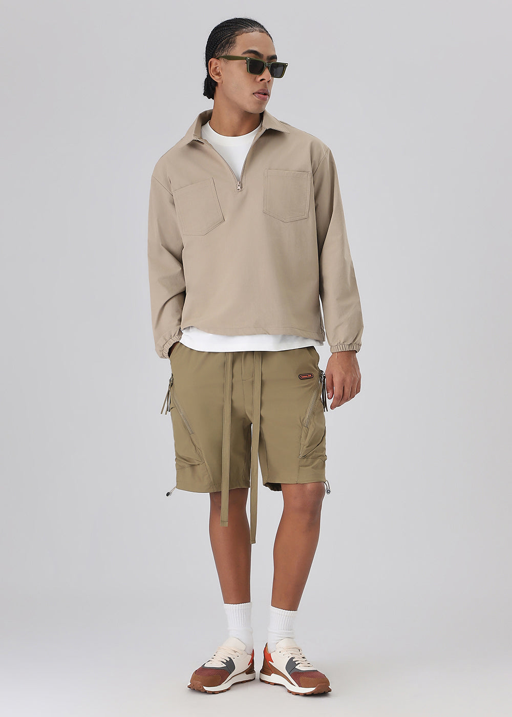 Khaki Cargo Shorts