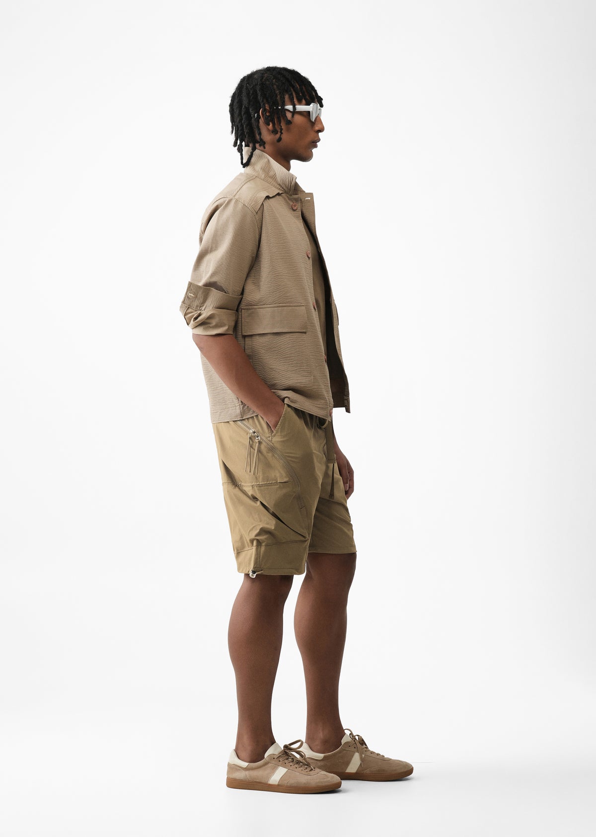 Khaki Cargo Shorts