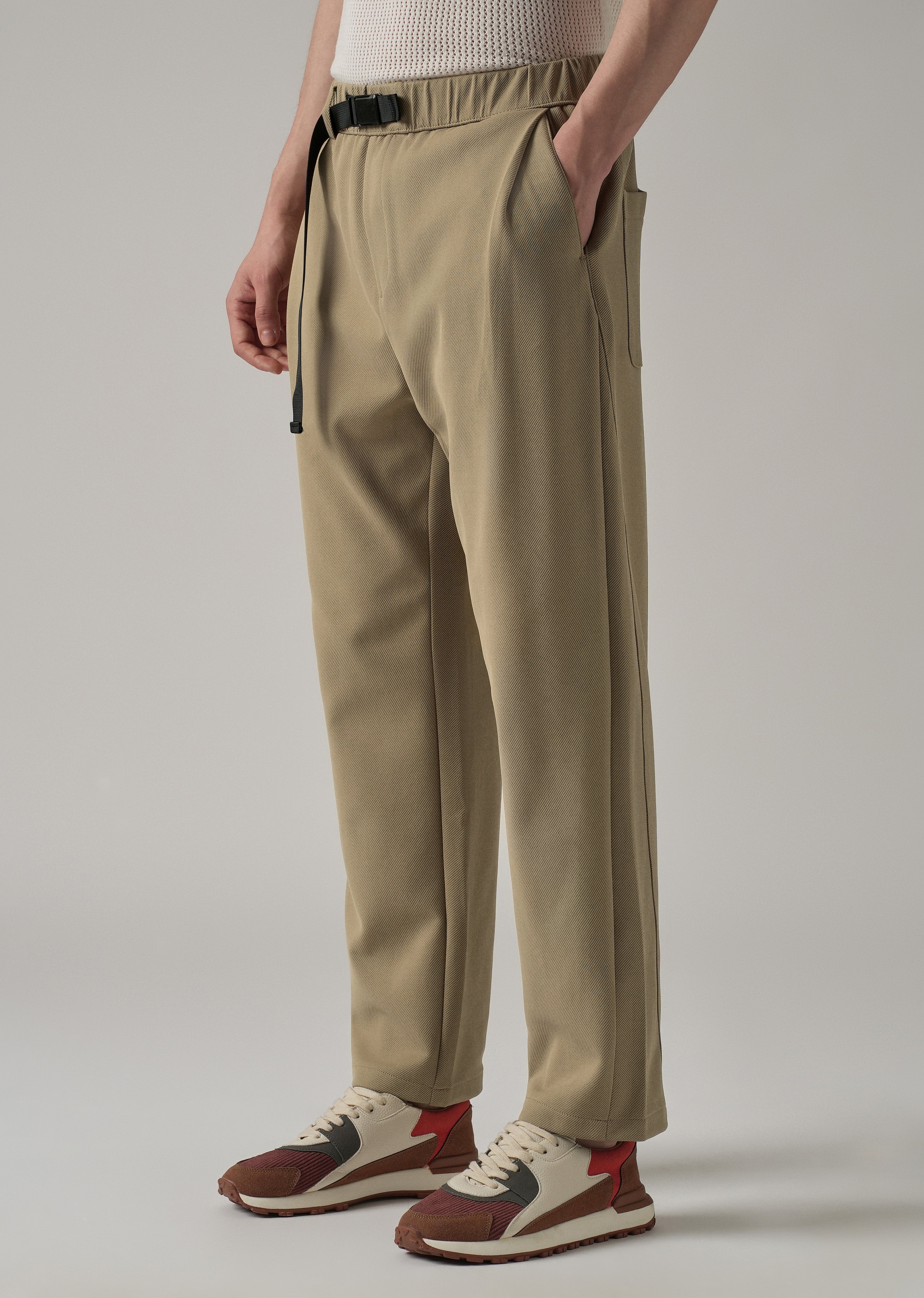Taupe Twill Pants