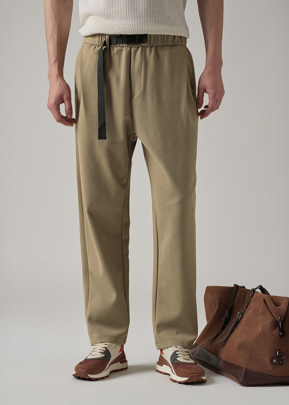 Taupe Twill Pants