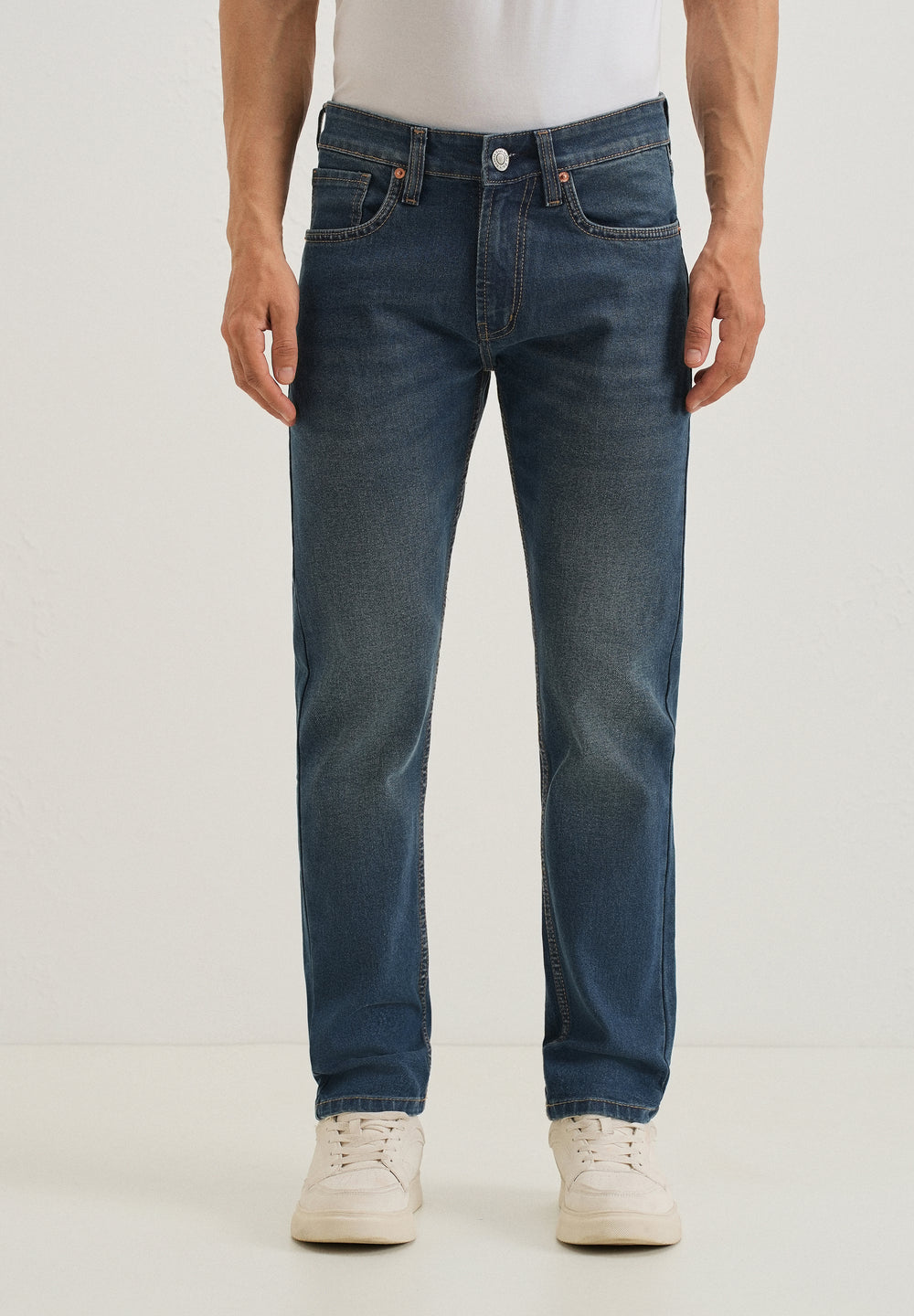 Teal Blue Slim fit Jeans