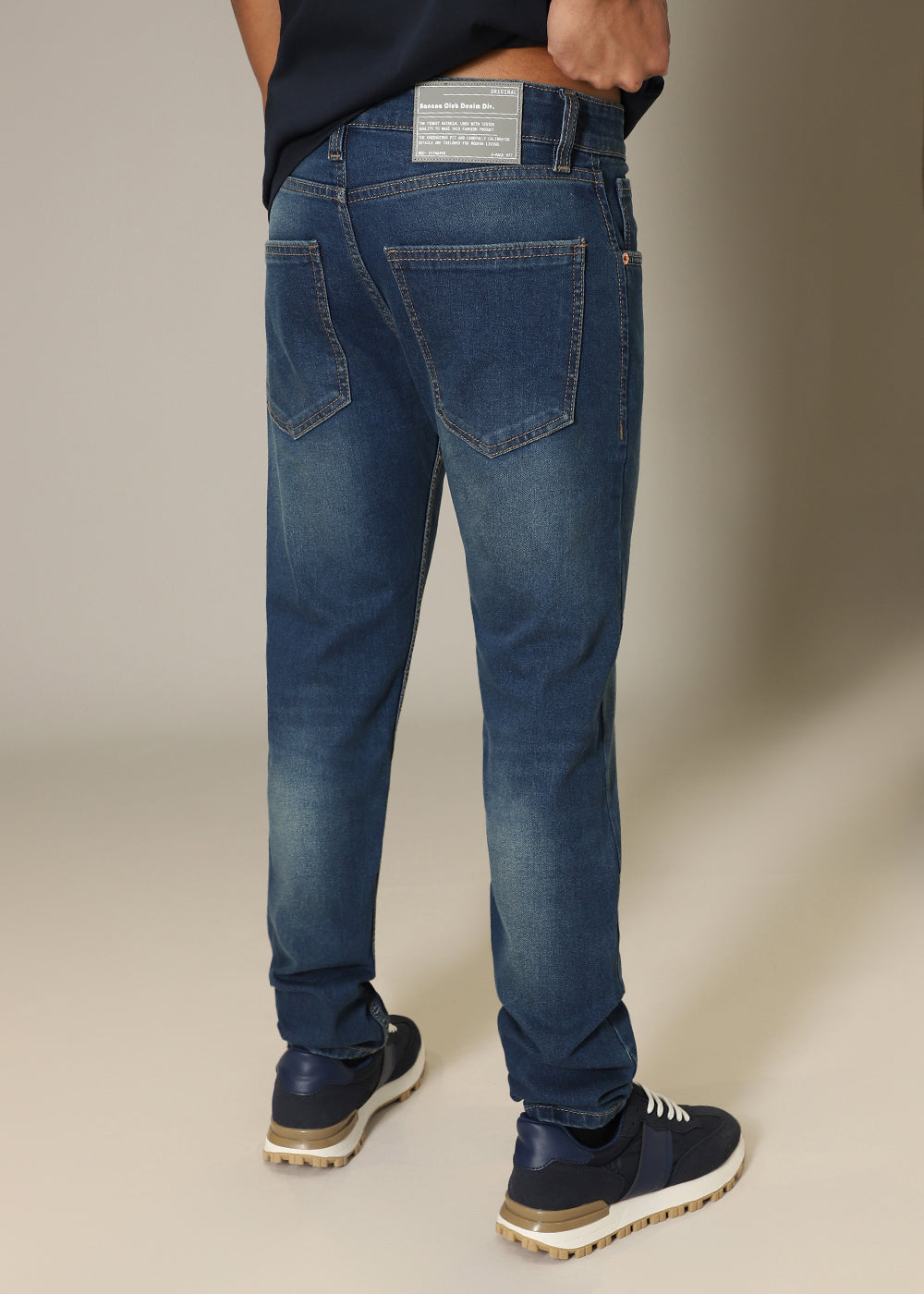 Teal Blue Slim fit Jeans