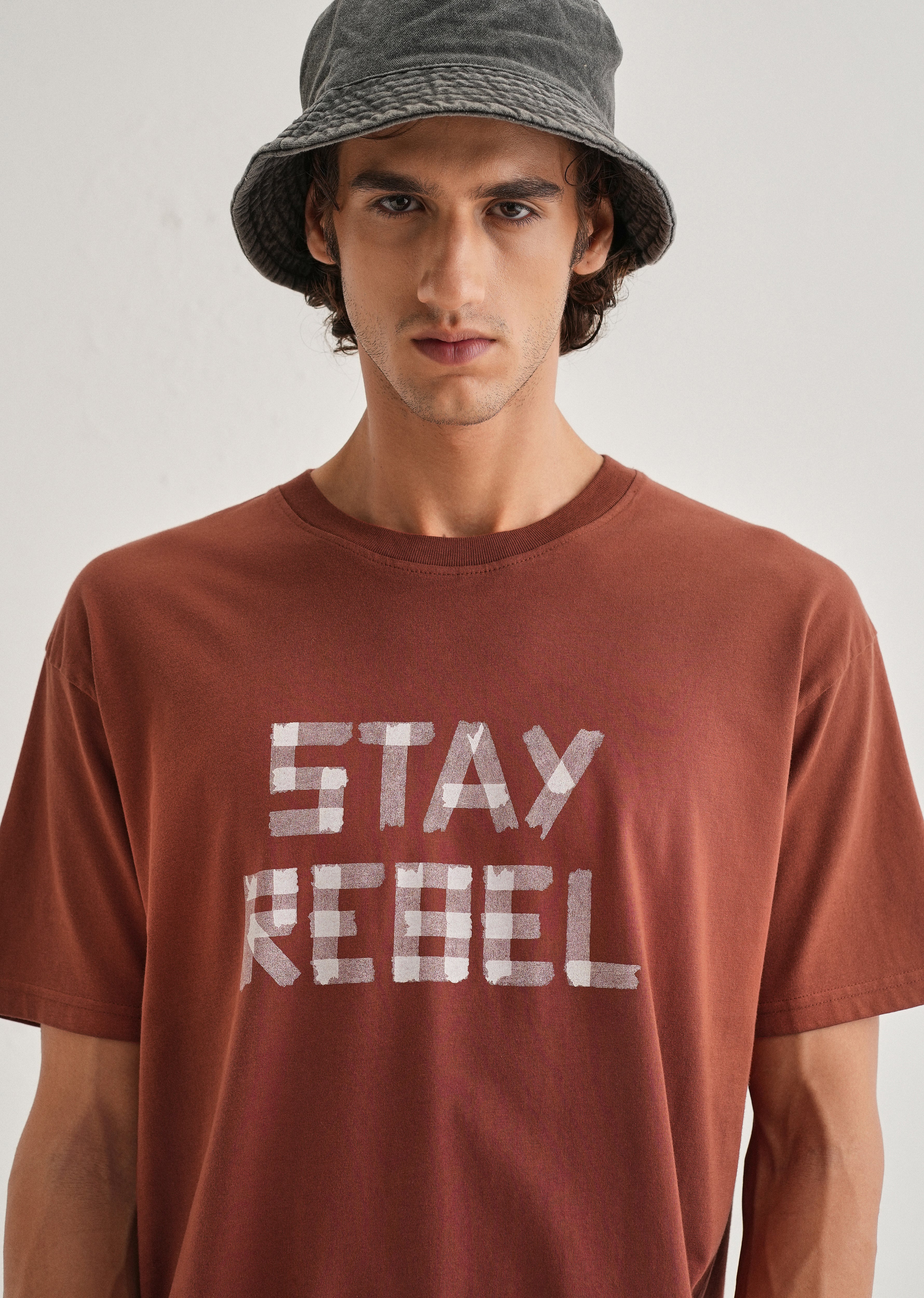 Terracotta Printed Oversized T-shirts