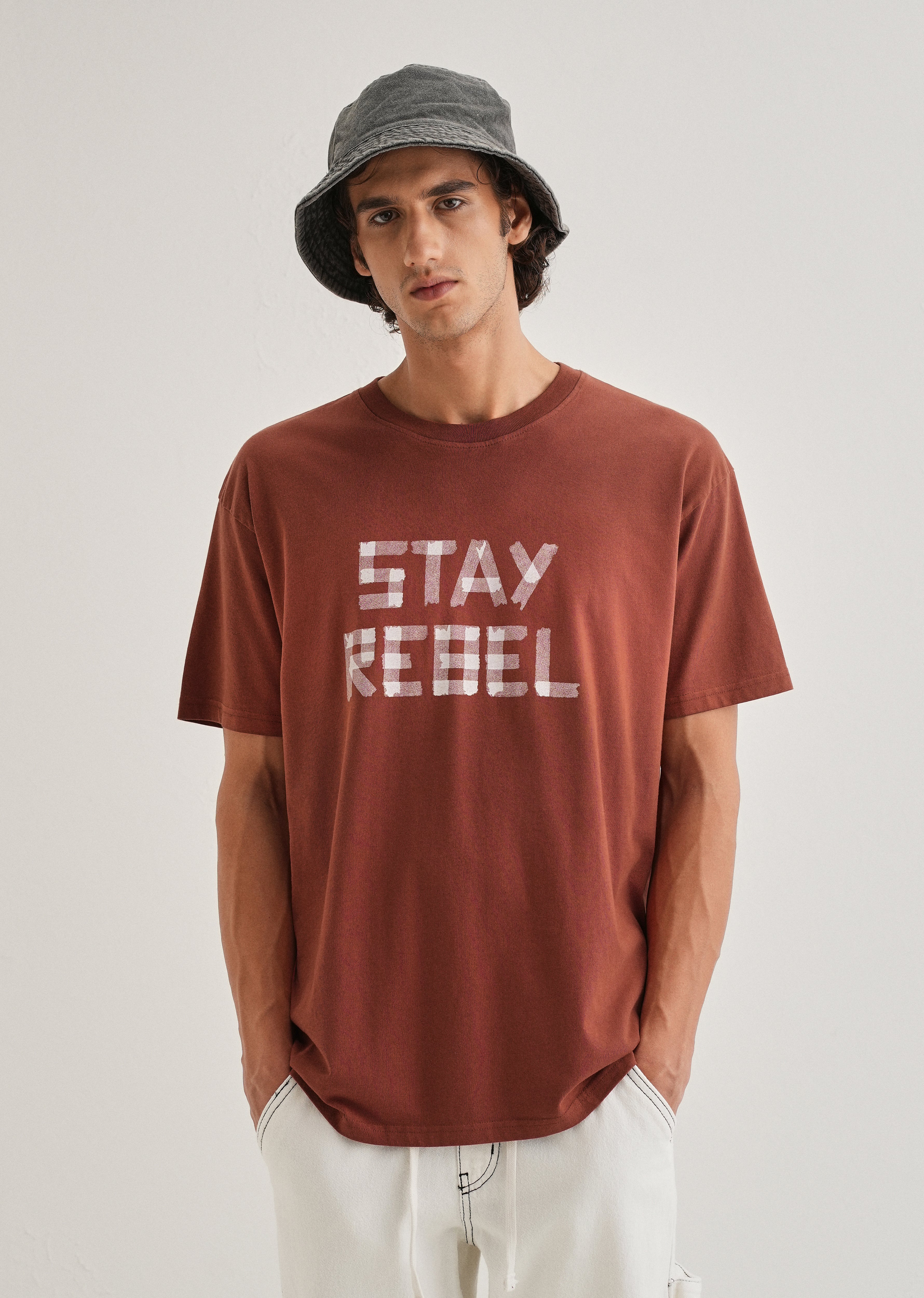 Terracotta Printed Oversized T-shirts