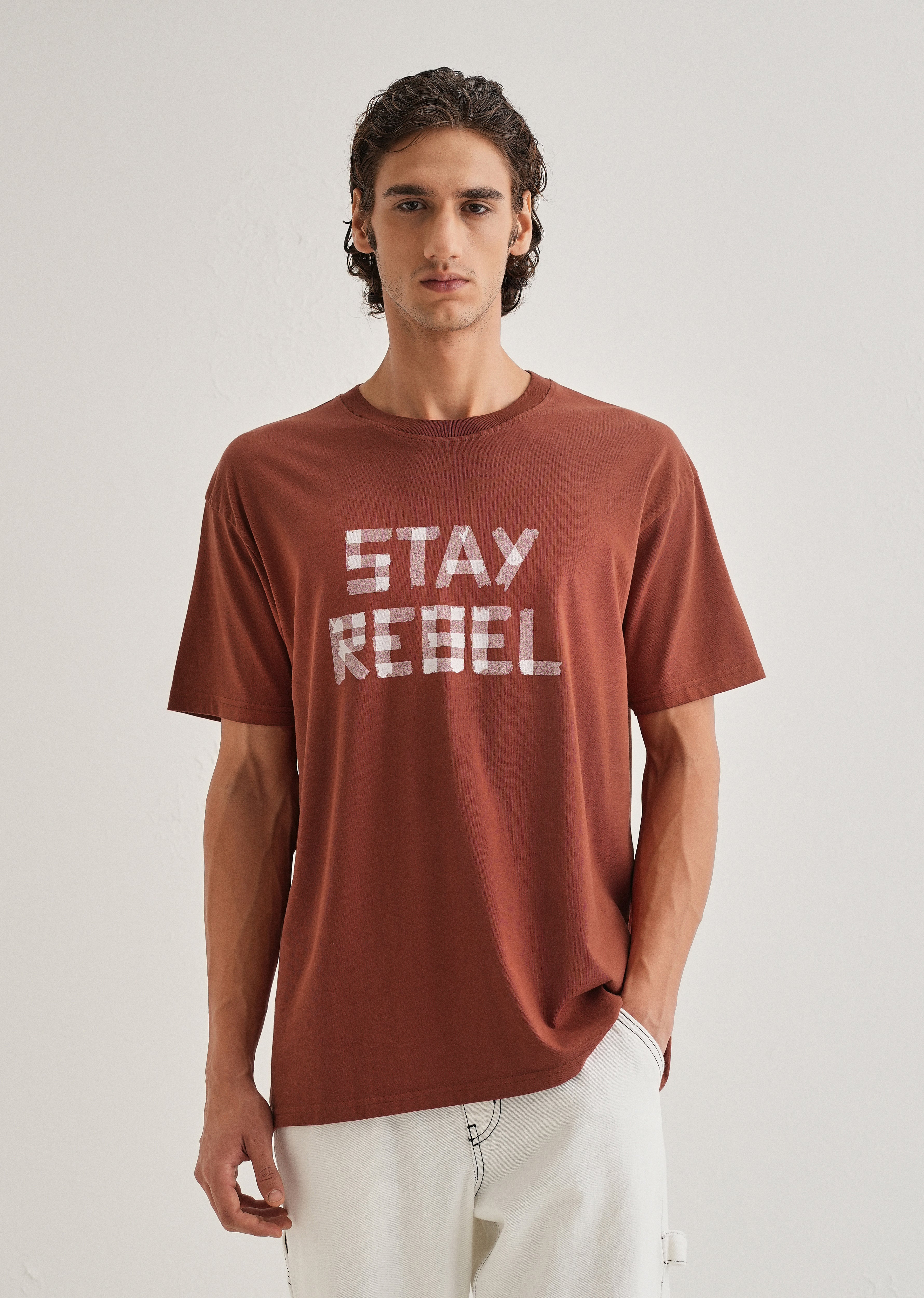 Terracotta Printed Oversized T-shirts