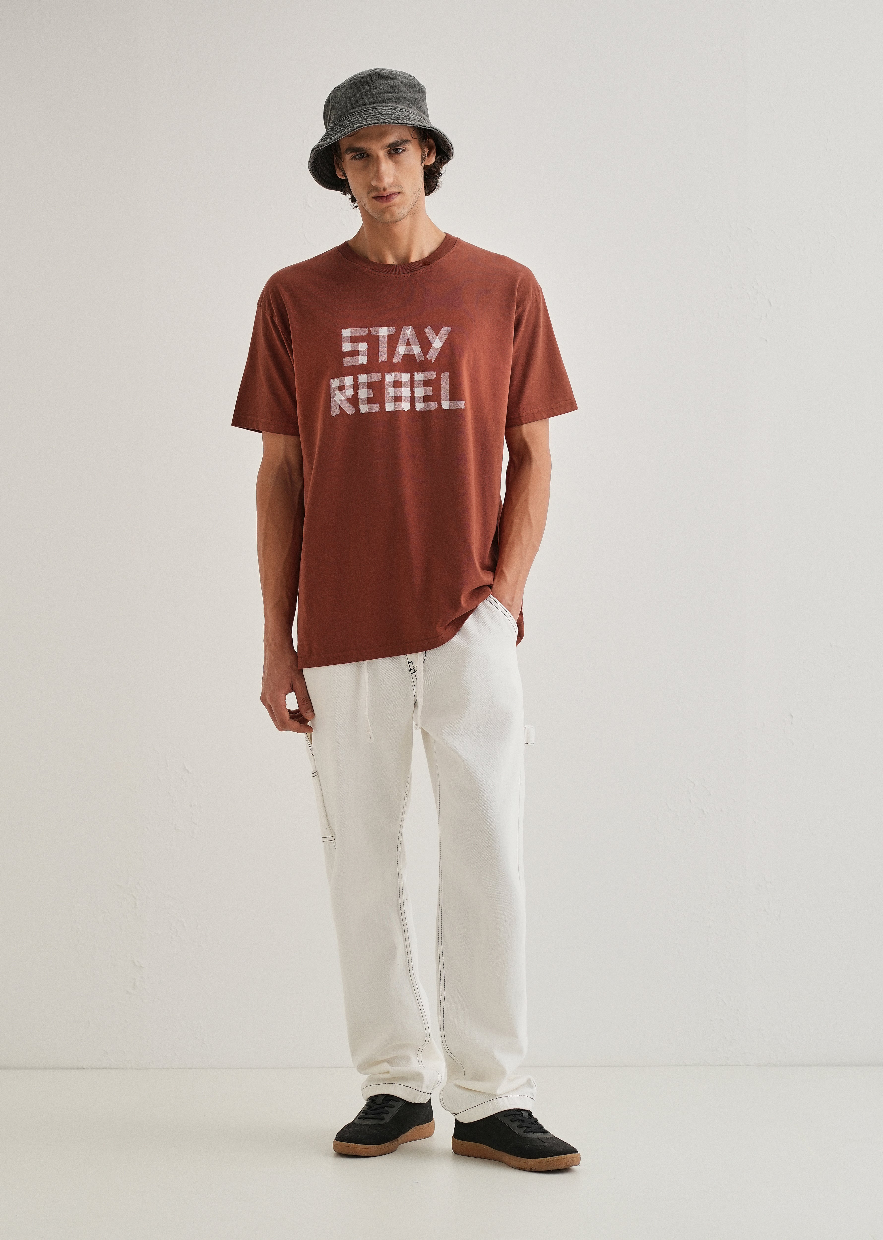 Terracotta Printed Oversized T-shirts
