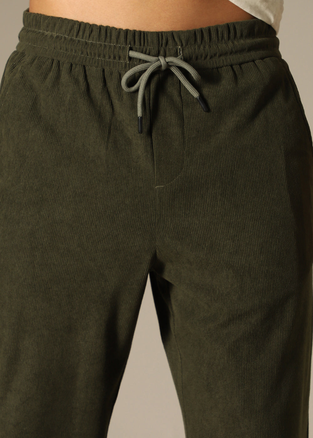 Pine Green Thin Corduroy Pant