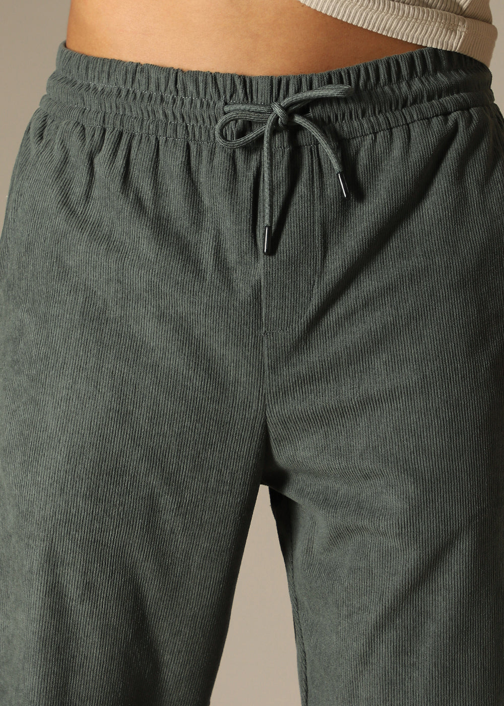 Green Thin Corduroy Pant