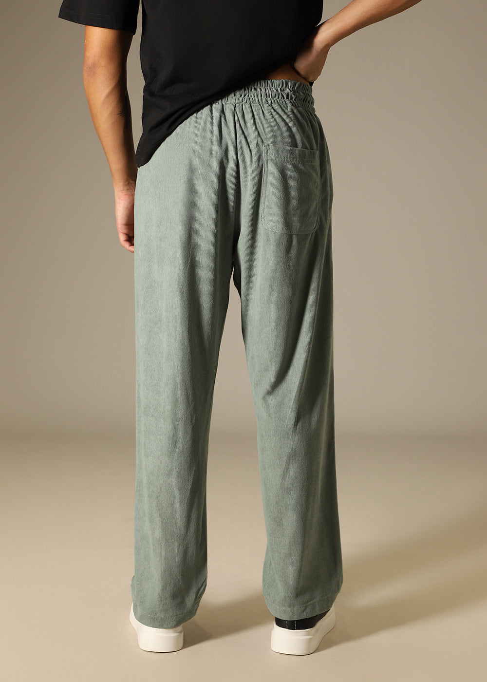 Pastel Green Thin Corduroy Pant