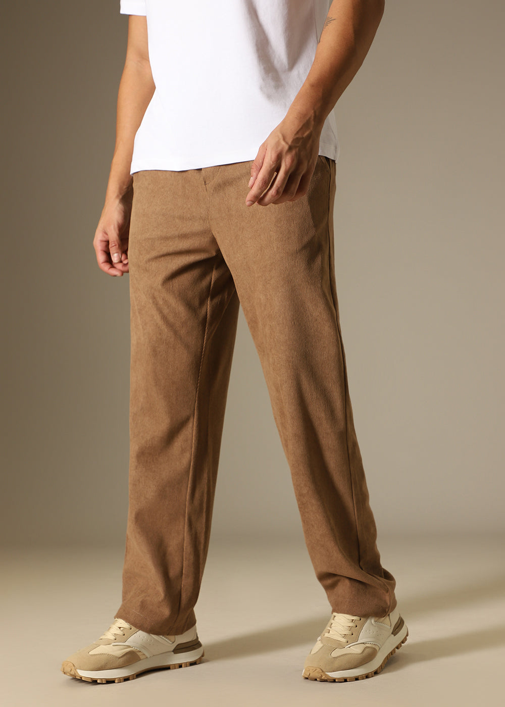 Light Brown Thin Corduroy Pant
