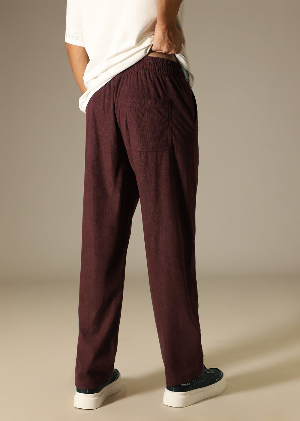 Maroon Thin Corduroy Pant