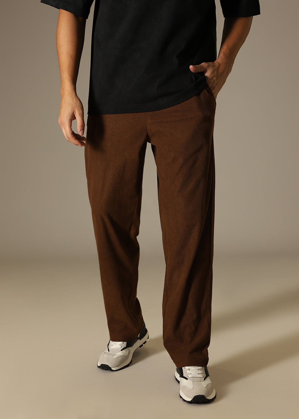 Dark Brown Thin Corduroy Pant