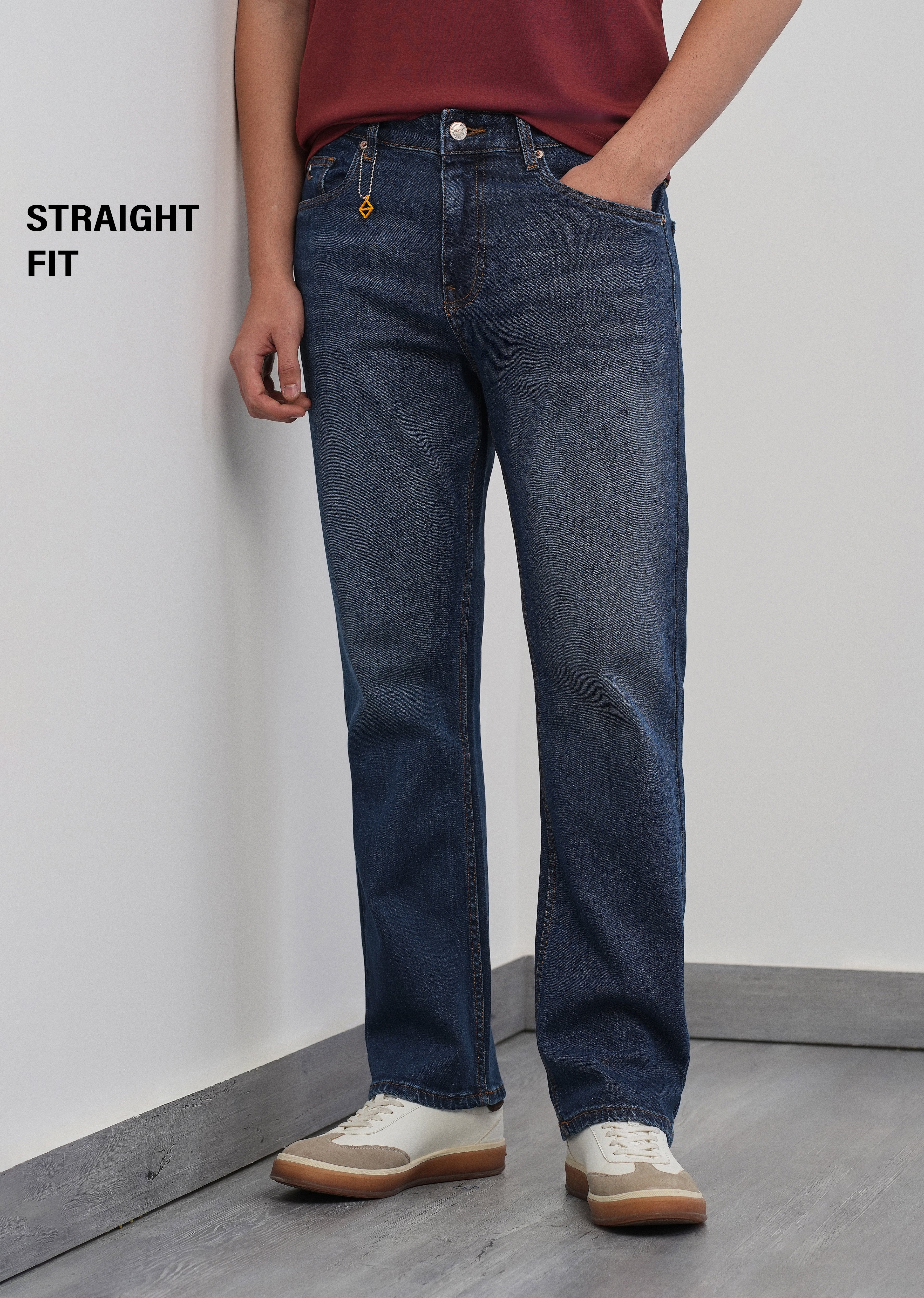 Timeless Blue Straight Fit Jeans