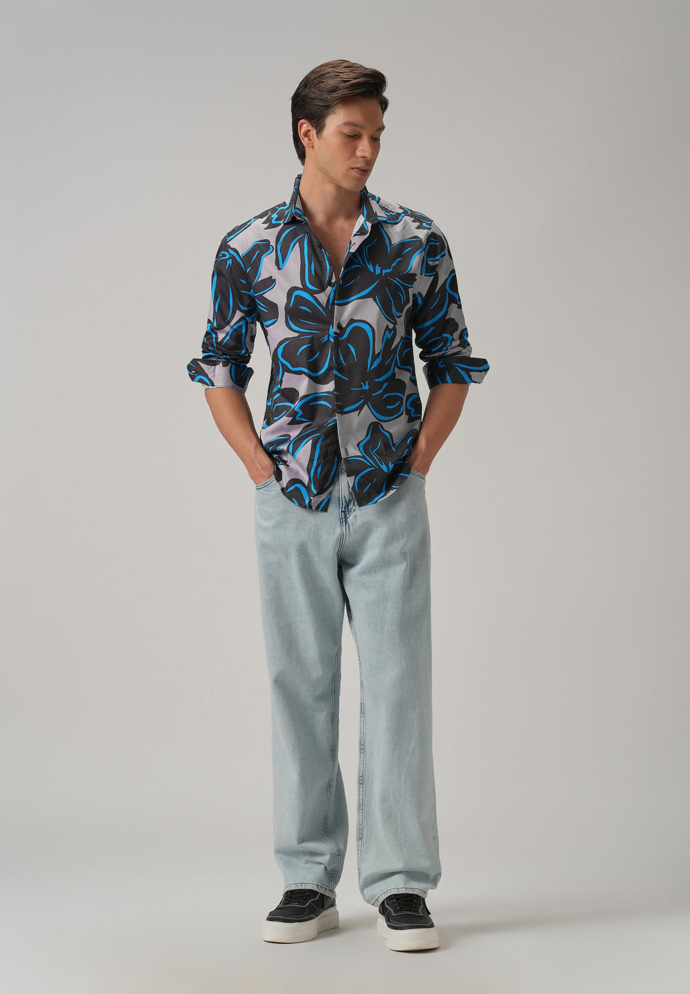 Tropical Floral Printed Shirt