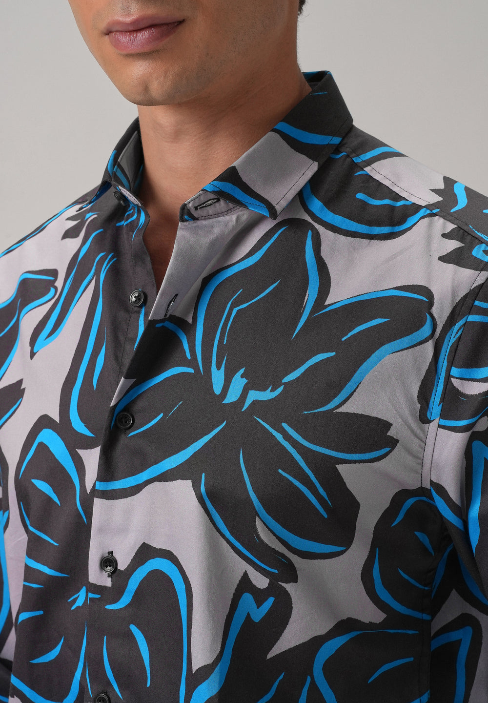 Tropical Floral Printed Shirt