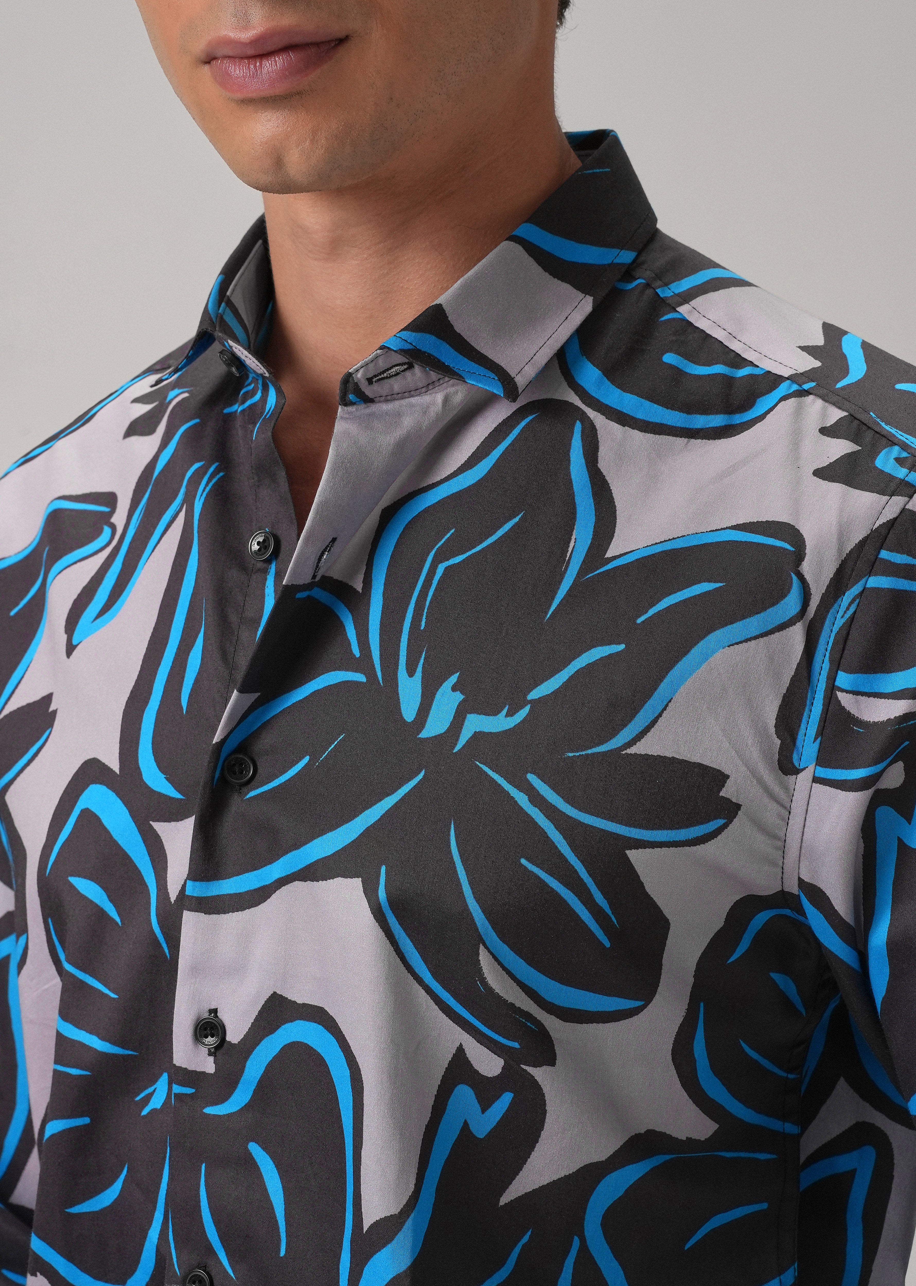 Tropical Floral Printed Shirt