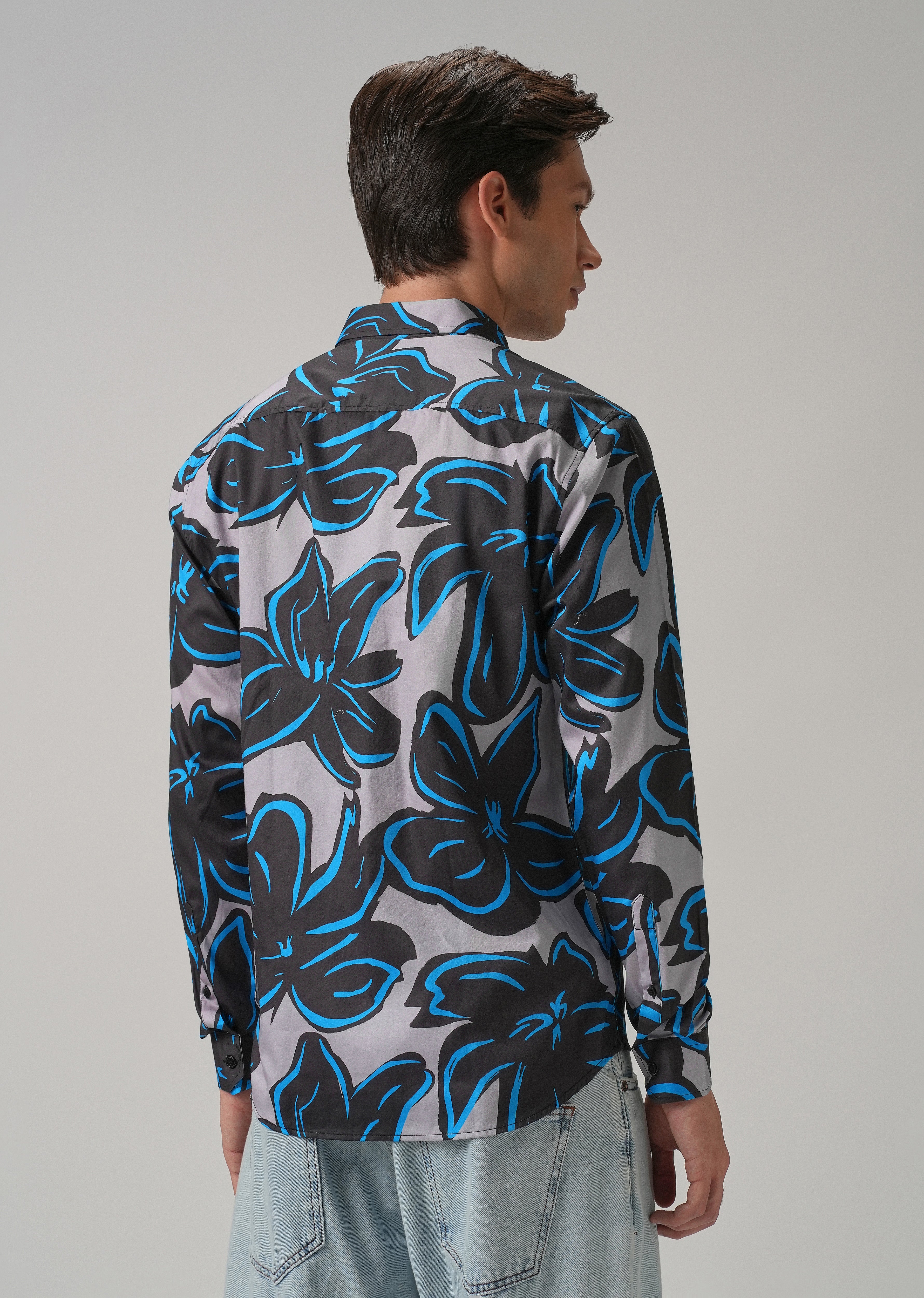 Tropical Floral Printed Shirt