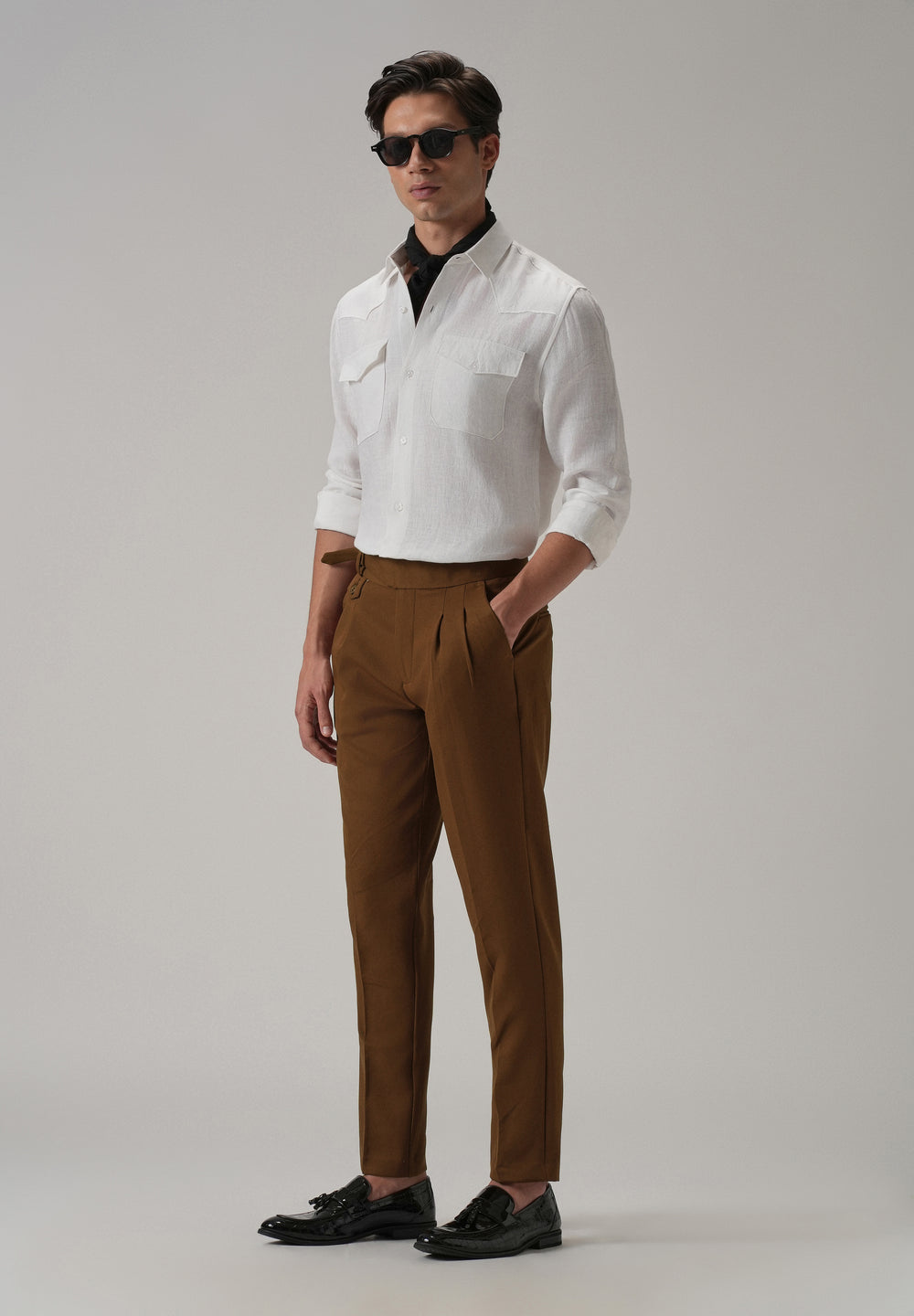 Umber Brown Gurkha Pant