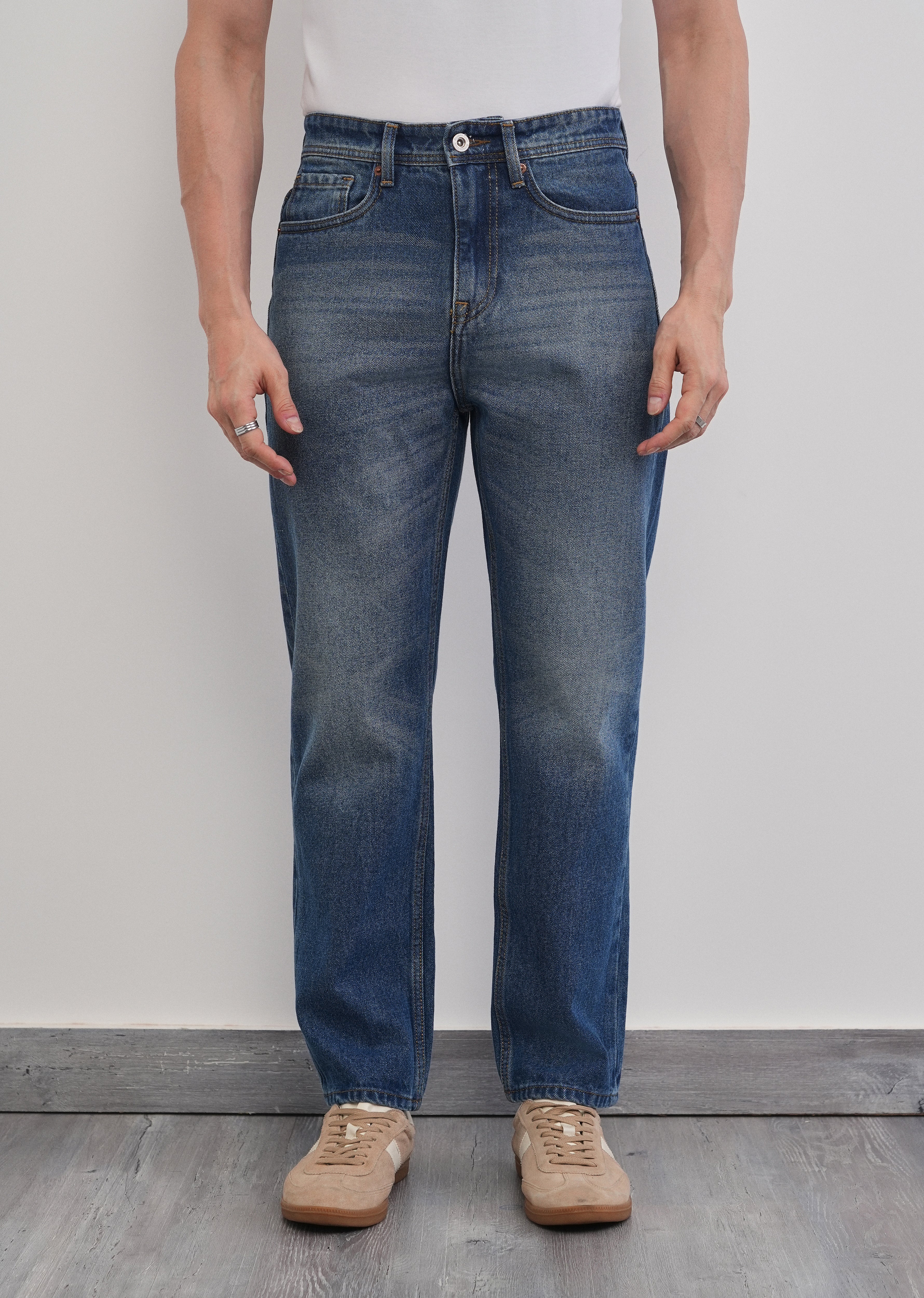 Urban Blue Slim Straight Jeans