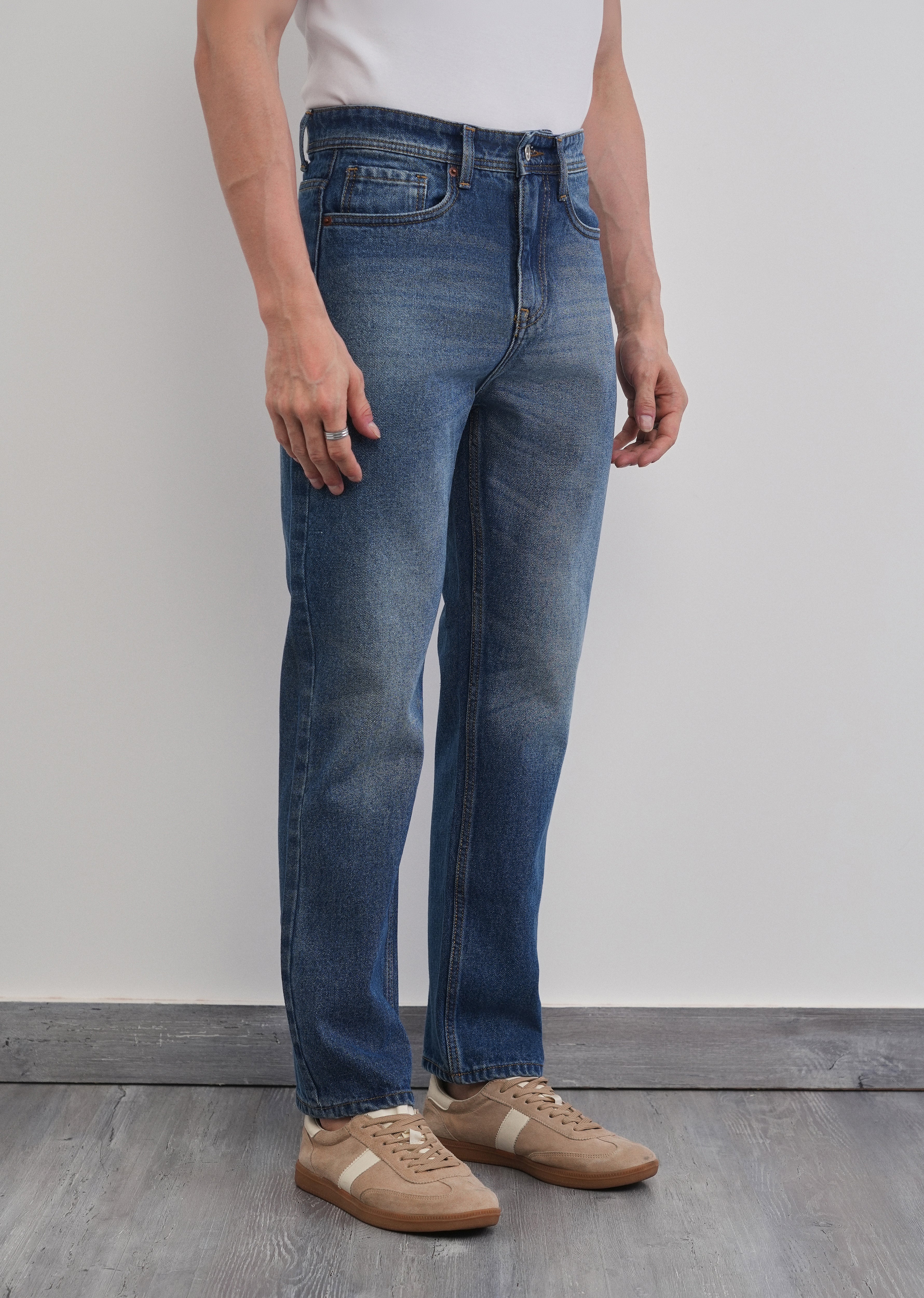 Urban Blue Slim Straight Jeans