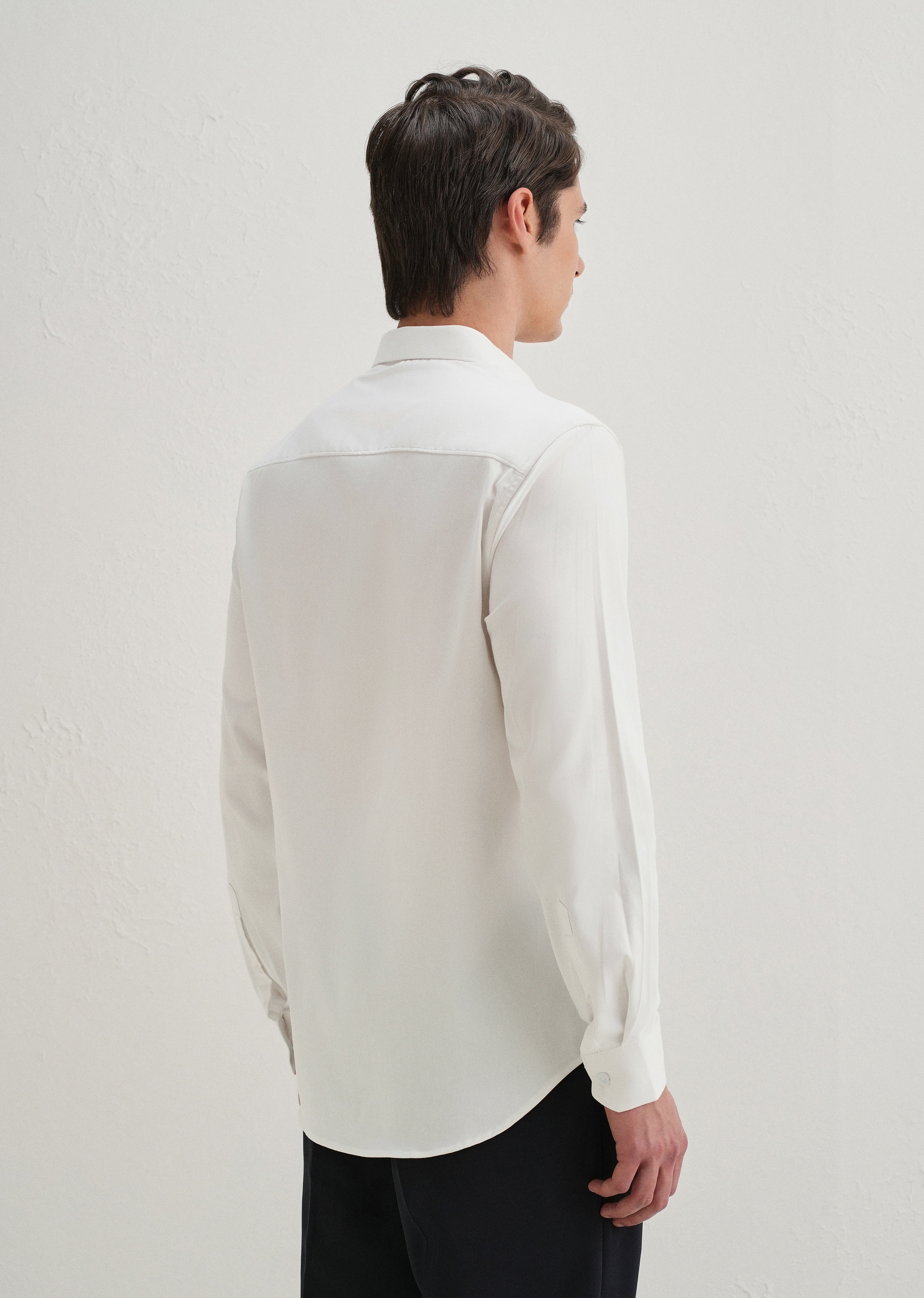 Valentine Heart Brooch White Designer Shirt