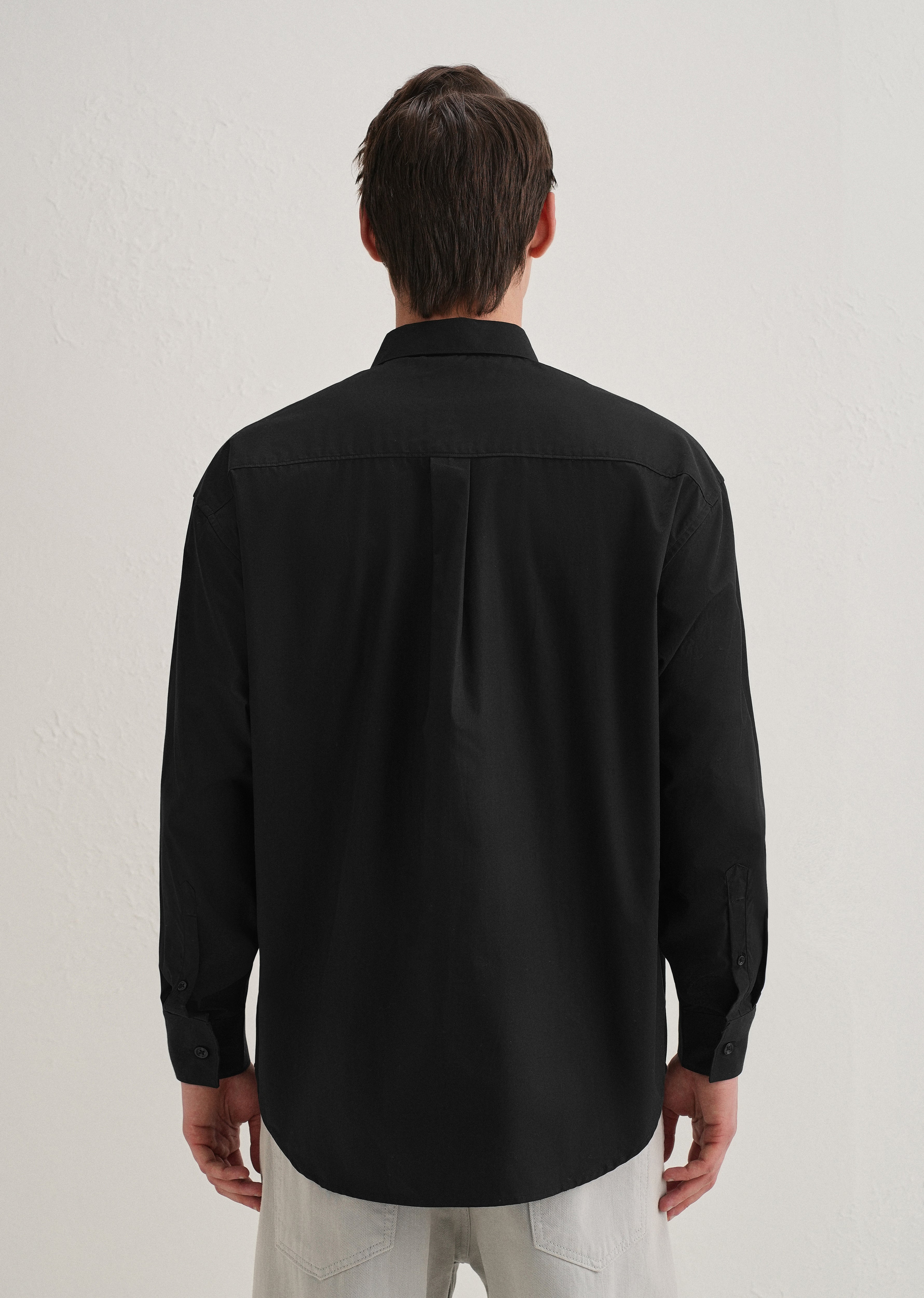 Black Valentine Note Cotton Shirt