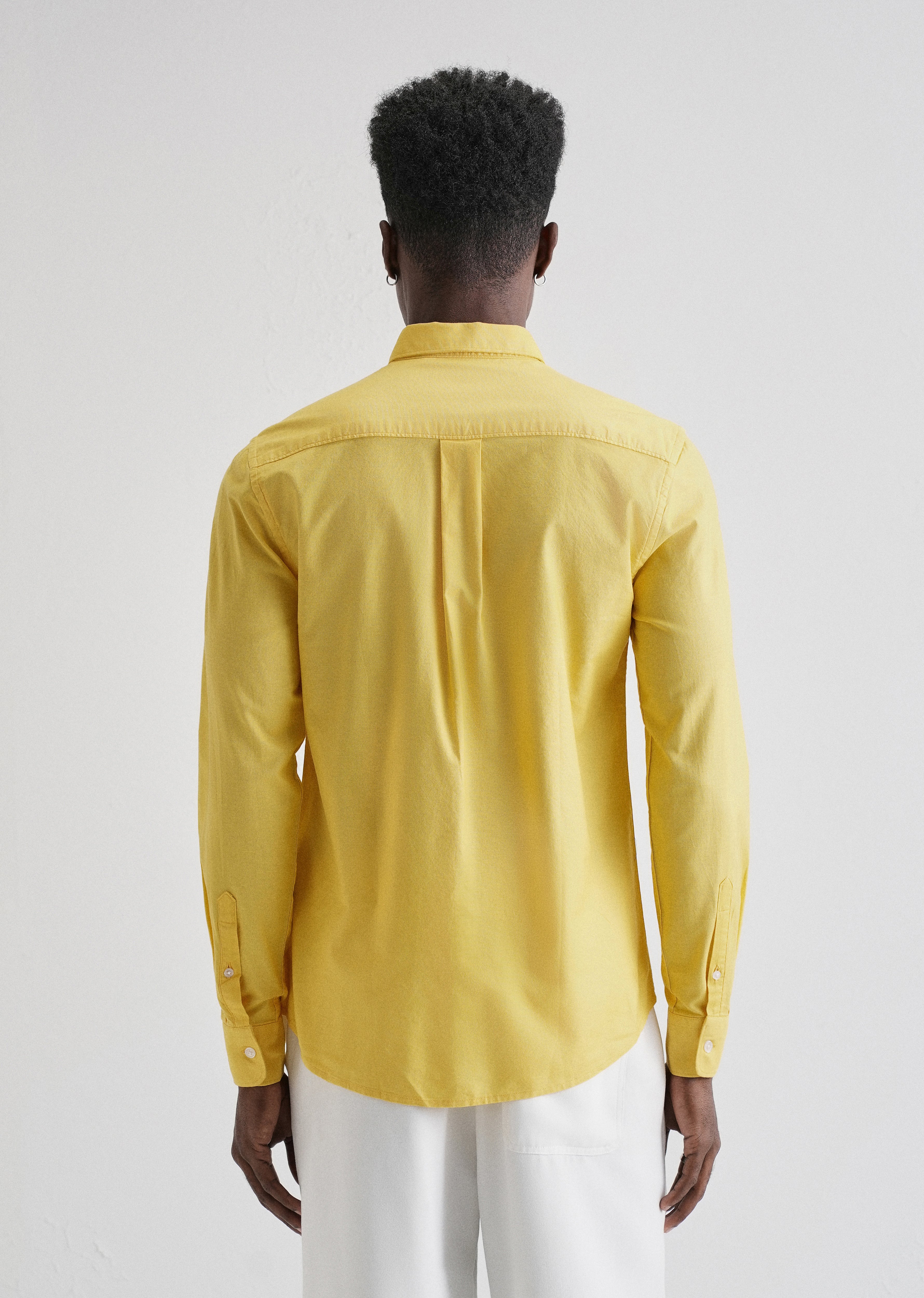Vibrant Yellow Plain Oxford Shirt