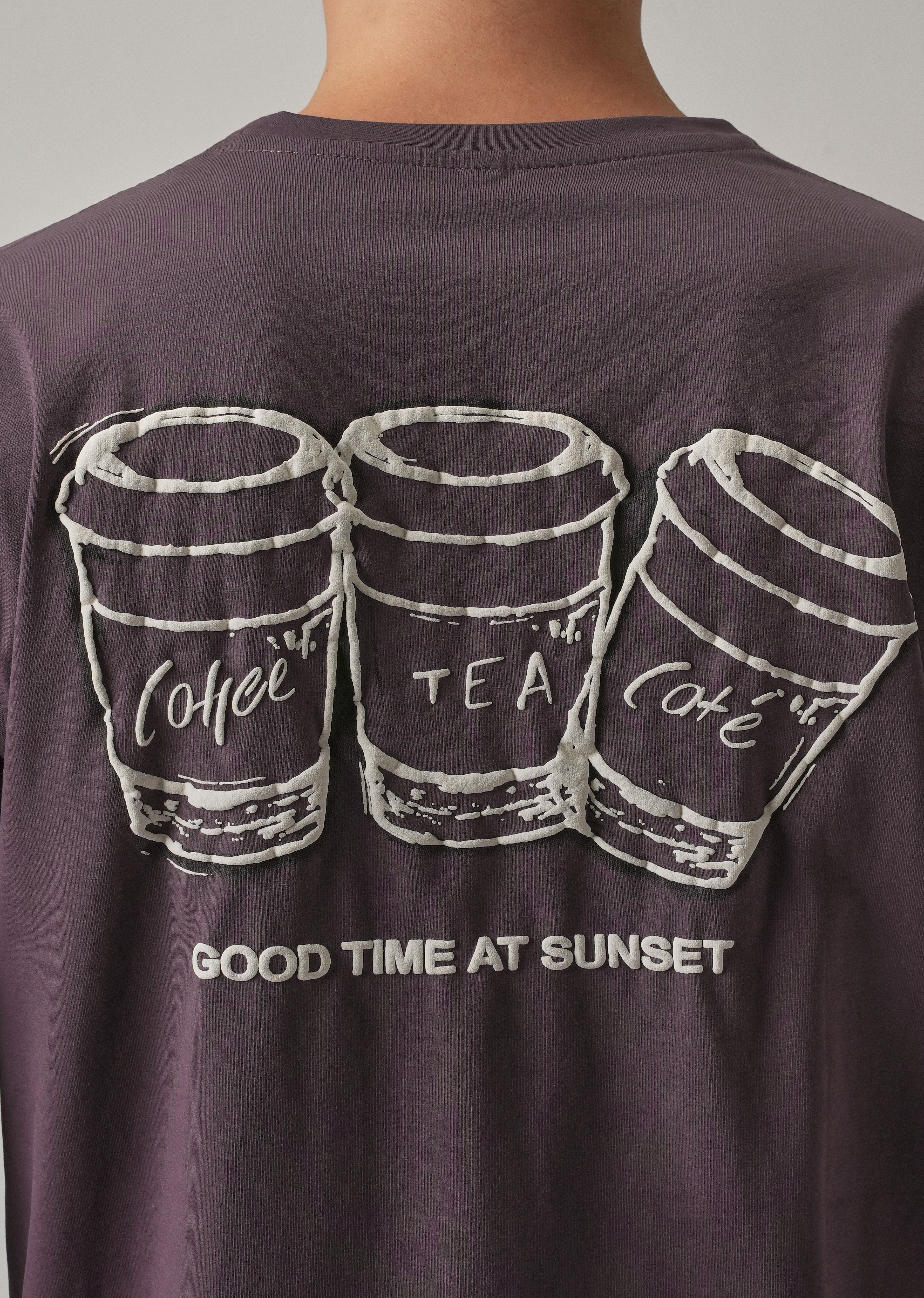 Violet Printed Slim Fit T-Shirt