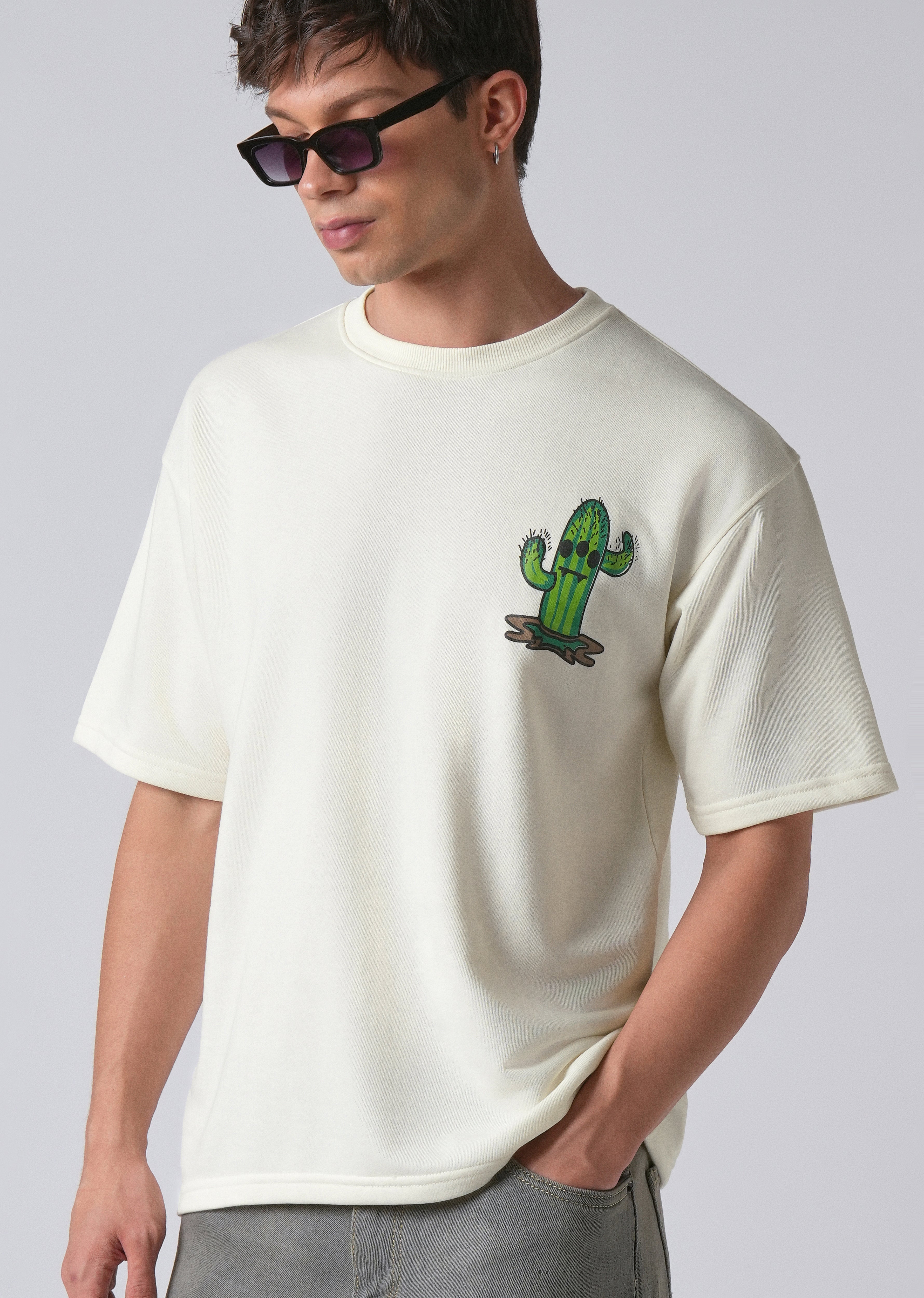 Warm White Oversized T-shirt