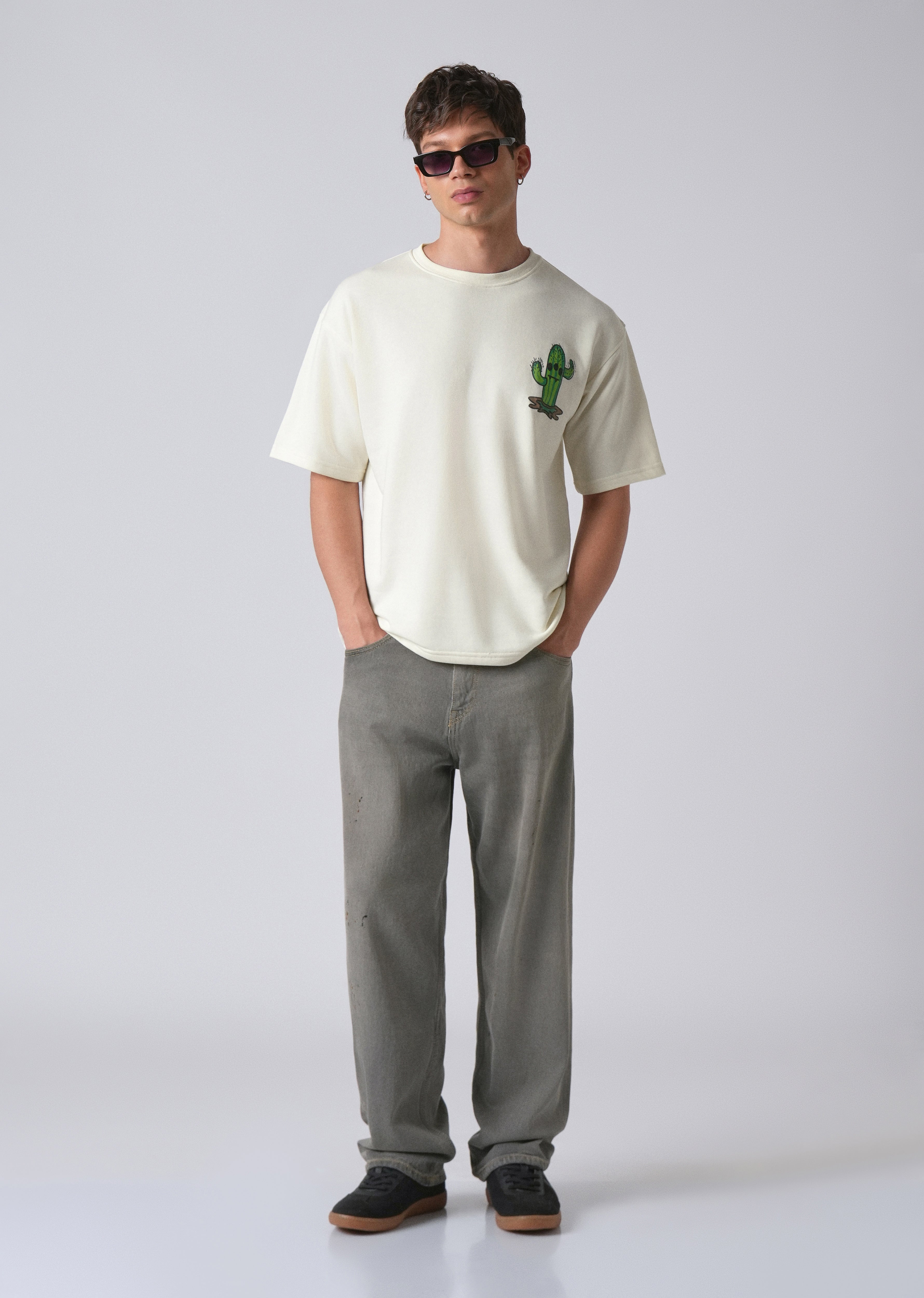 Warm White Oversized T-shirt