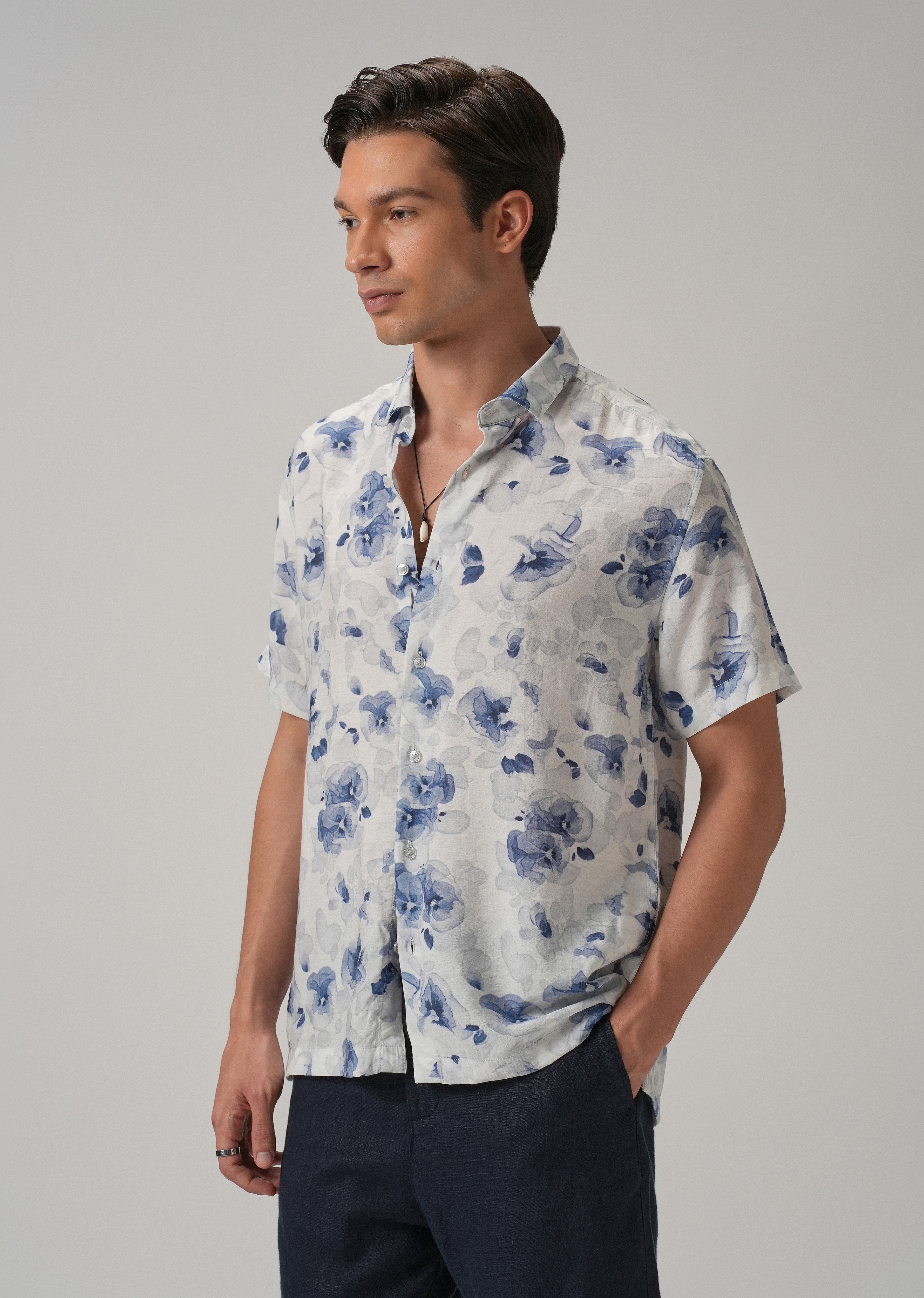Wash Flora Printed Shirt