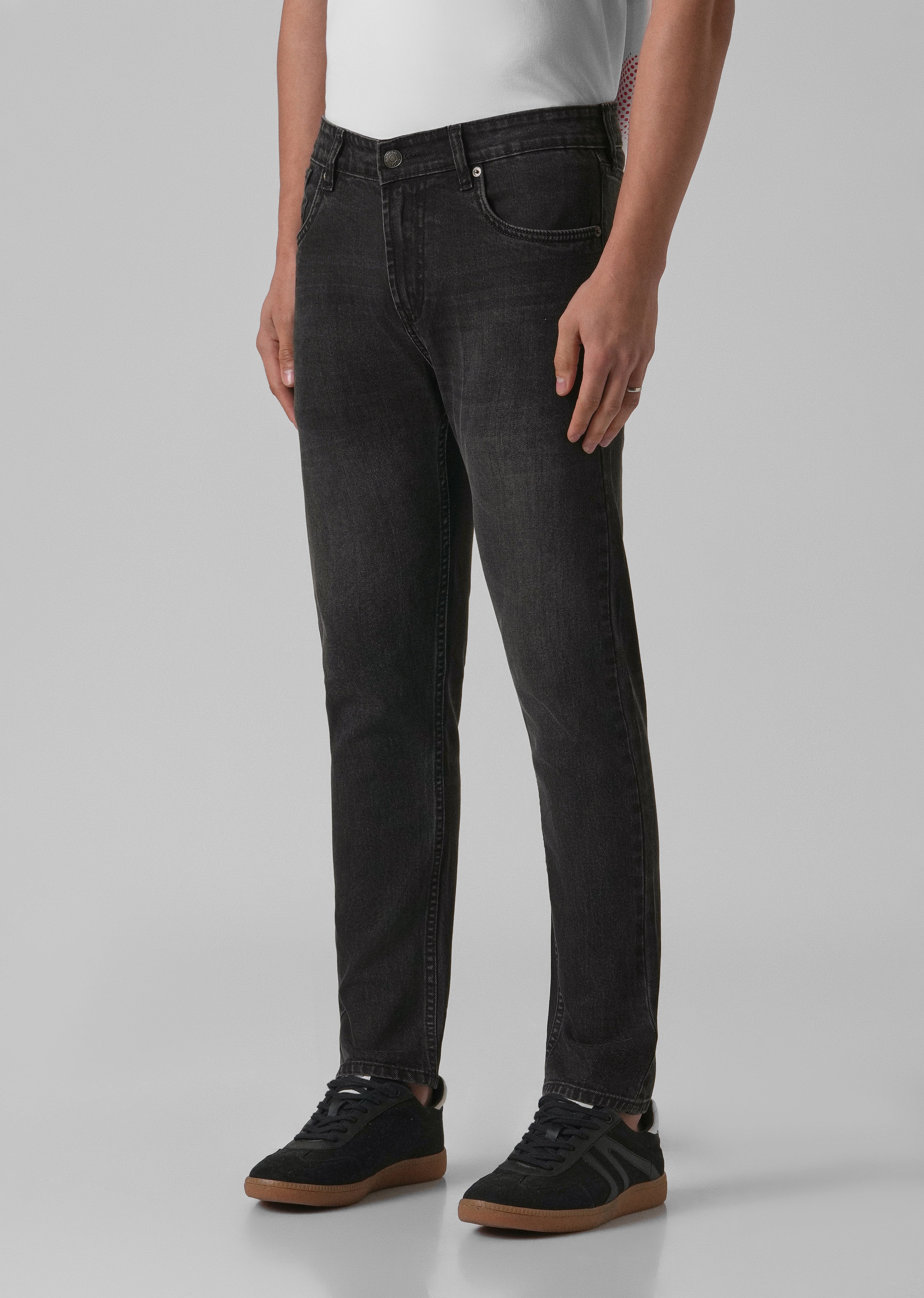 Washed Black Slim Fit Jeans
