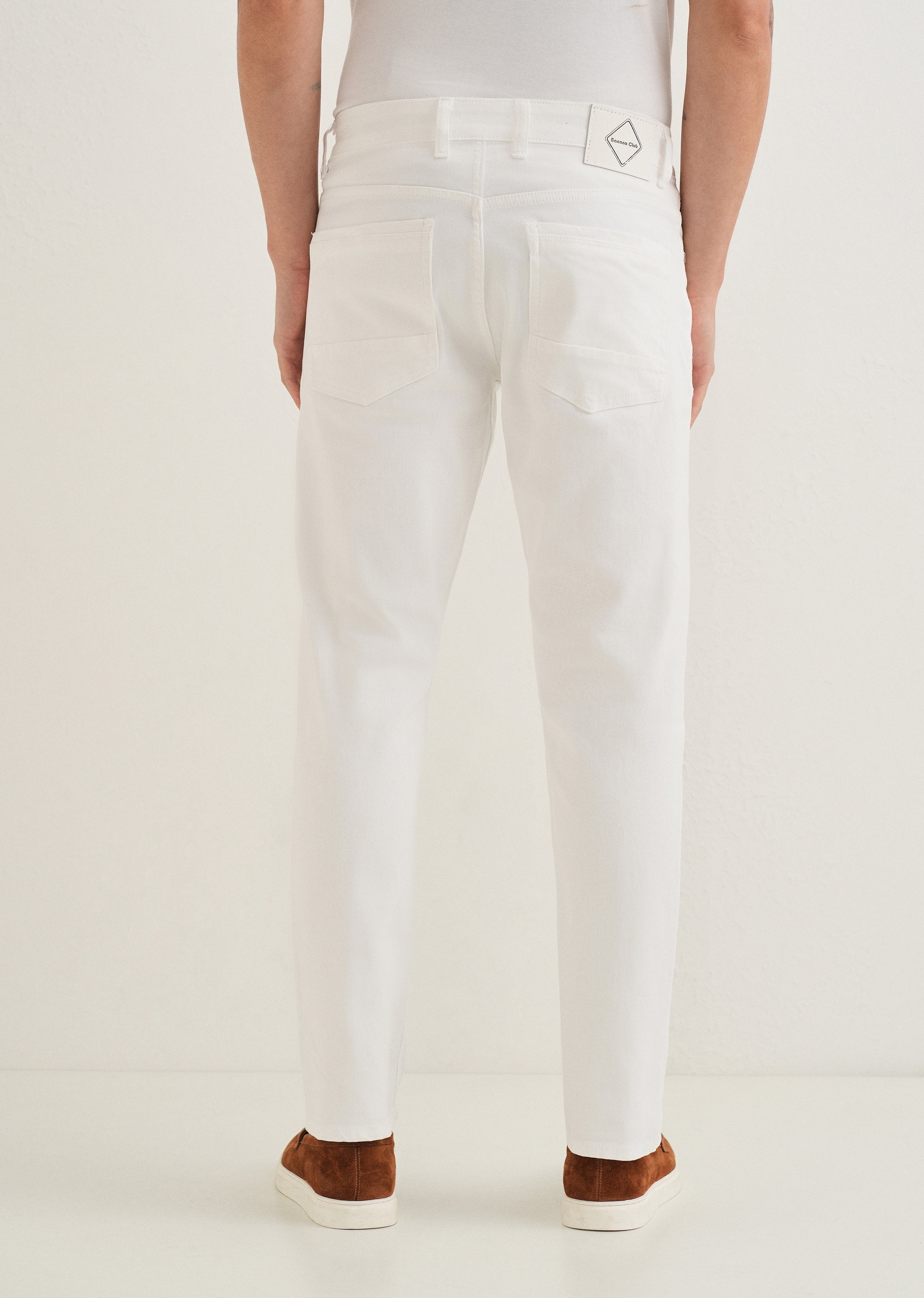 White Ankle Fit Jeans