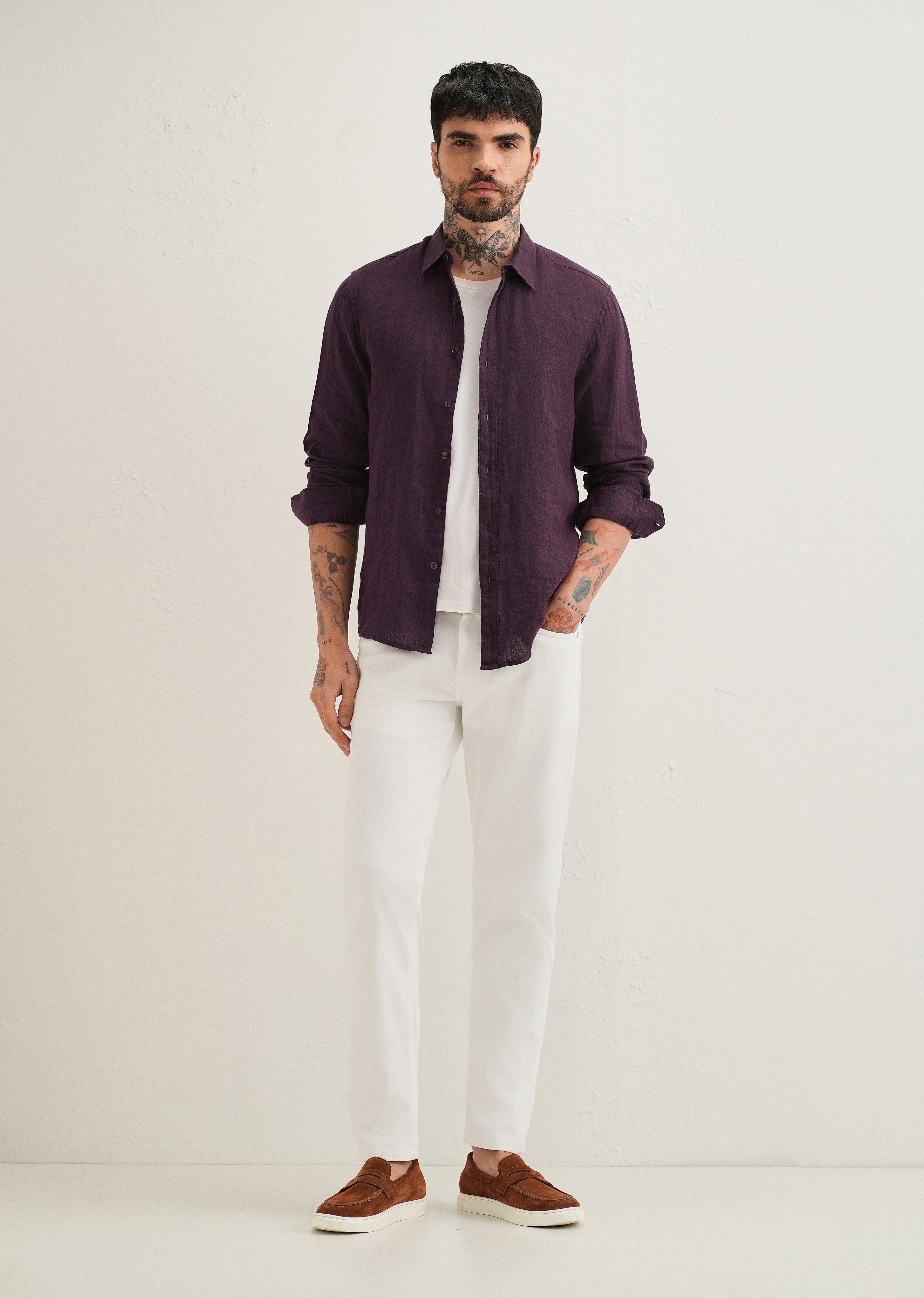 White Ankle Fit Jeans