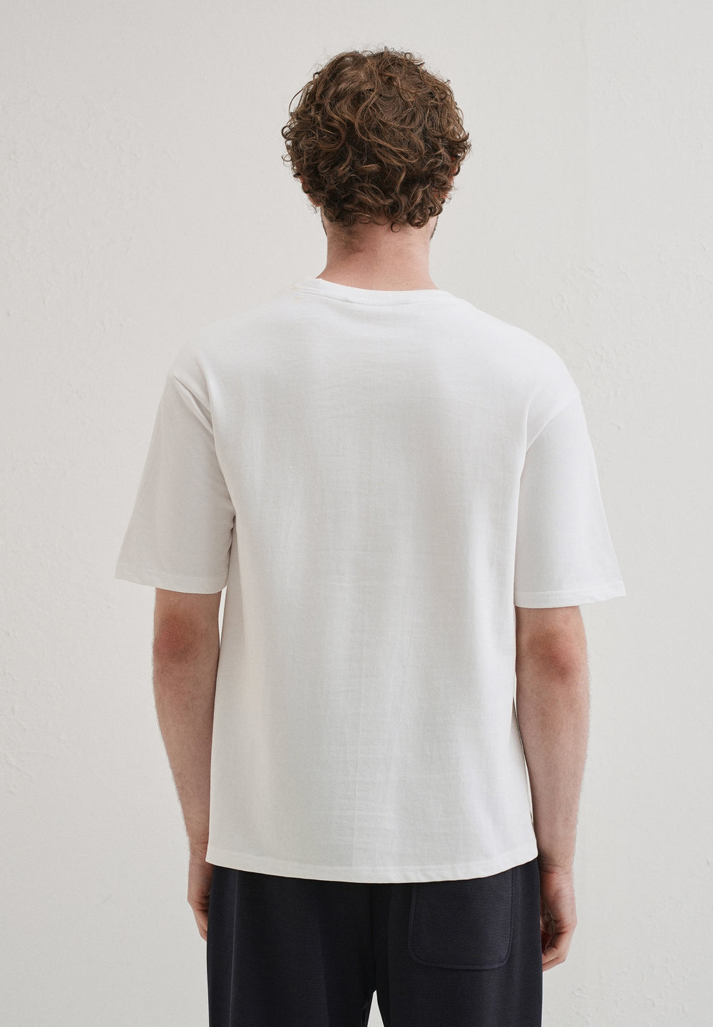 White Basic Relaxed Fit T-shirt