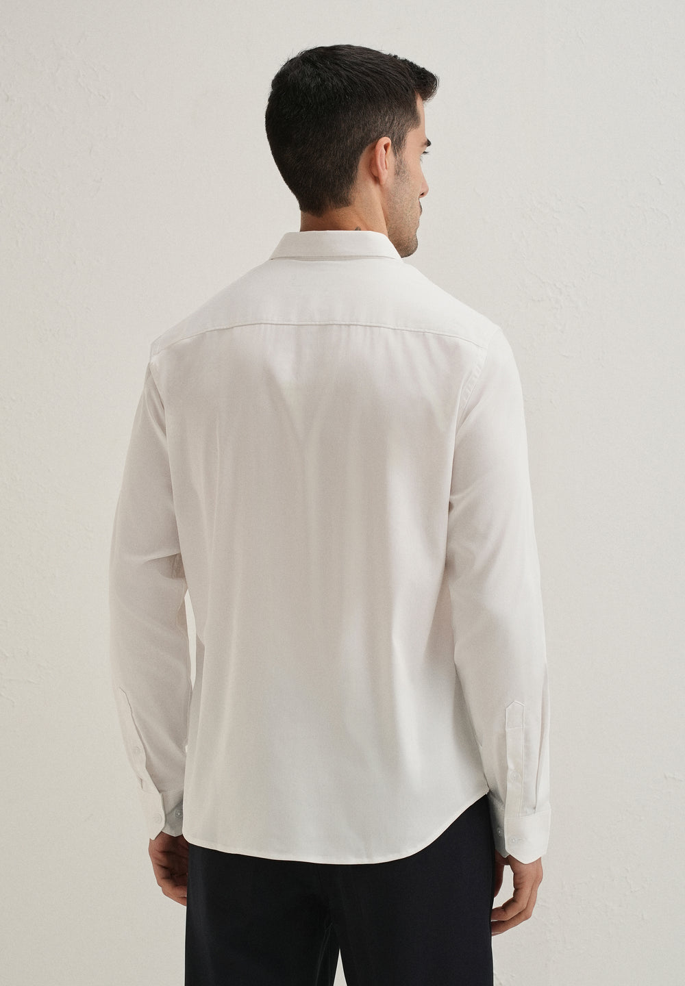 White Blossom Embroidered Designer Shirt