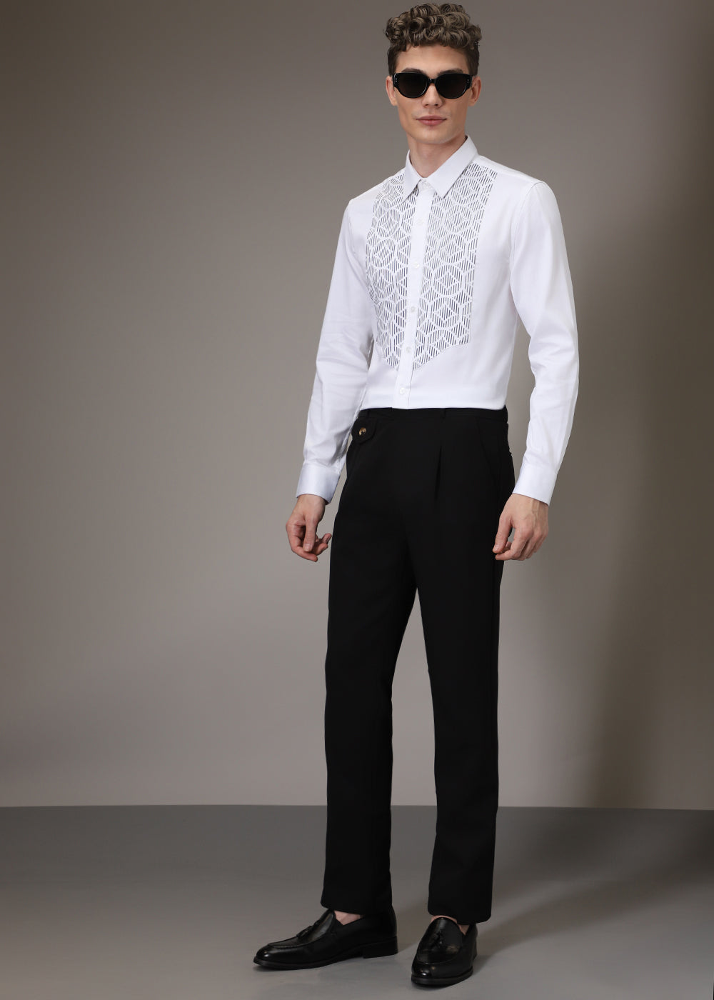 White Cocktail Designer Shirt