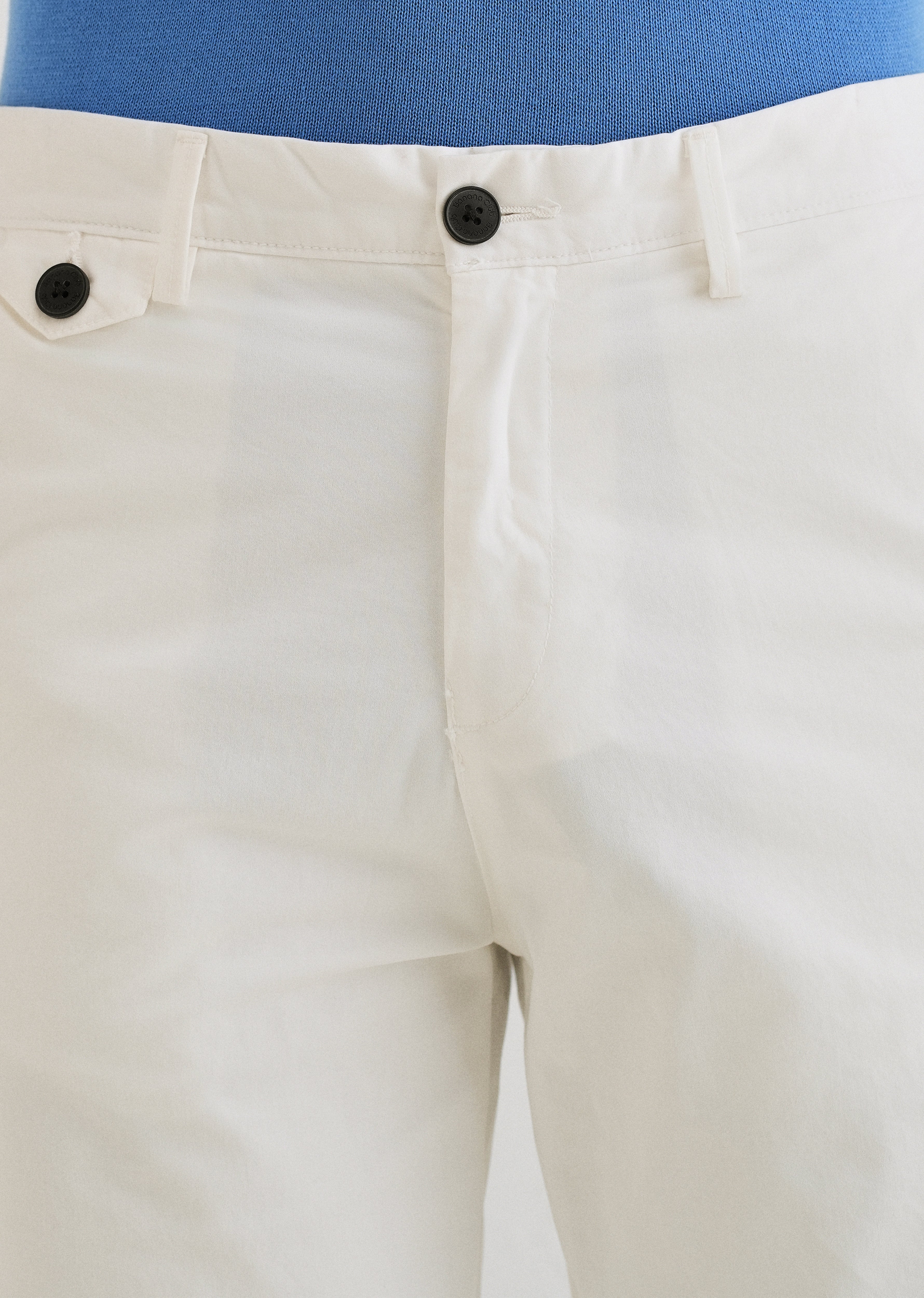 White Cotton Shorts