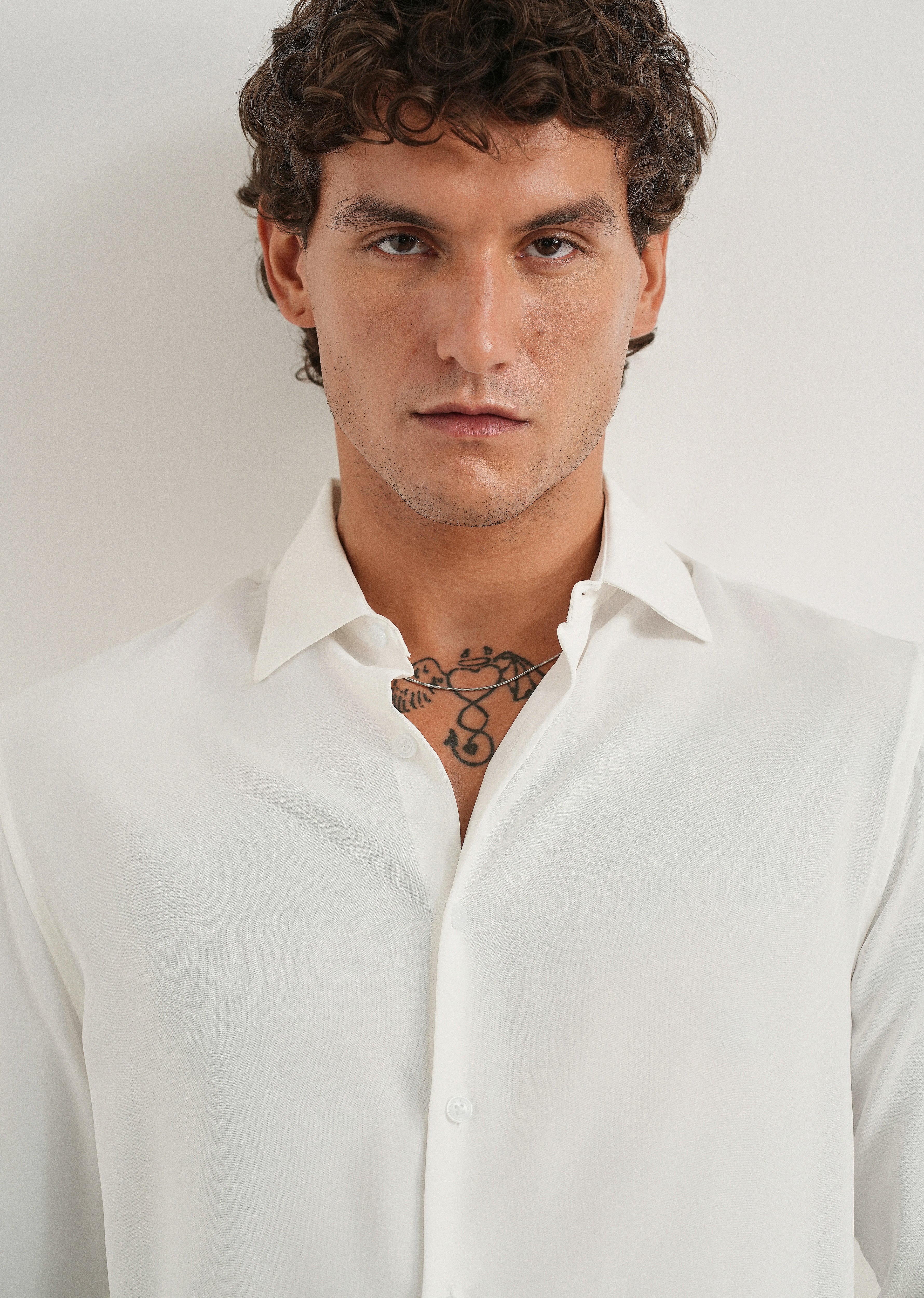 White Fluid Soft Shirt