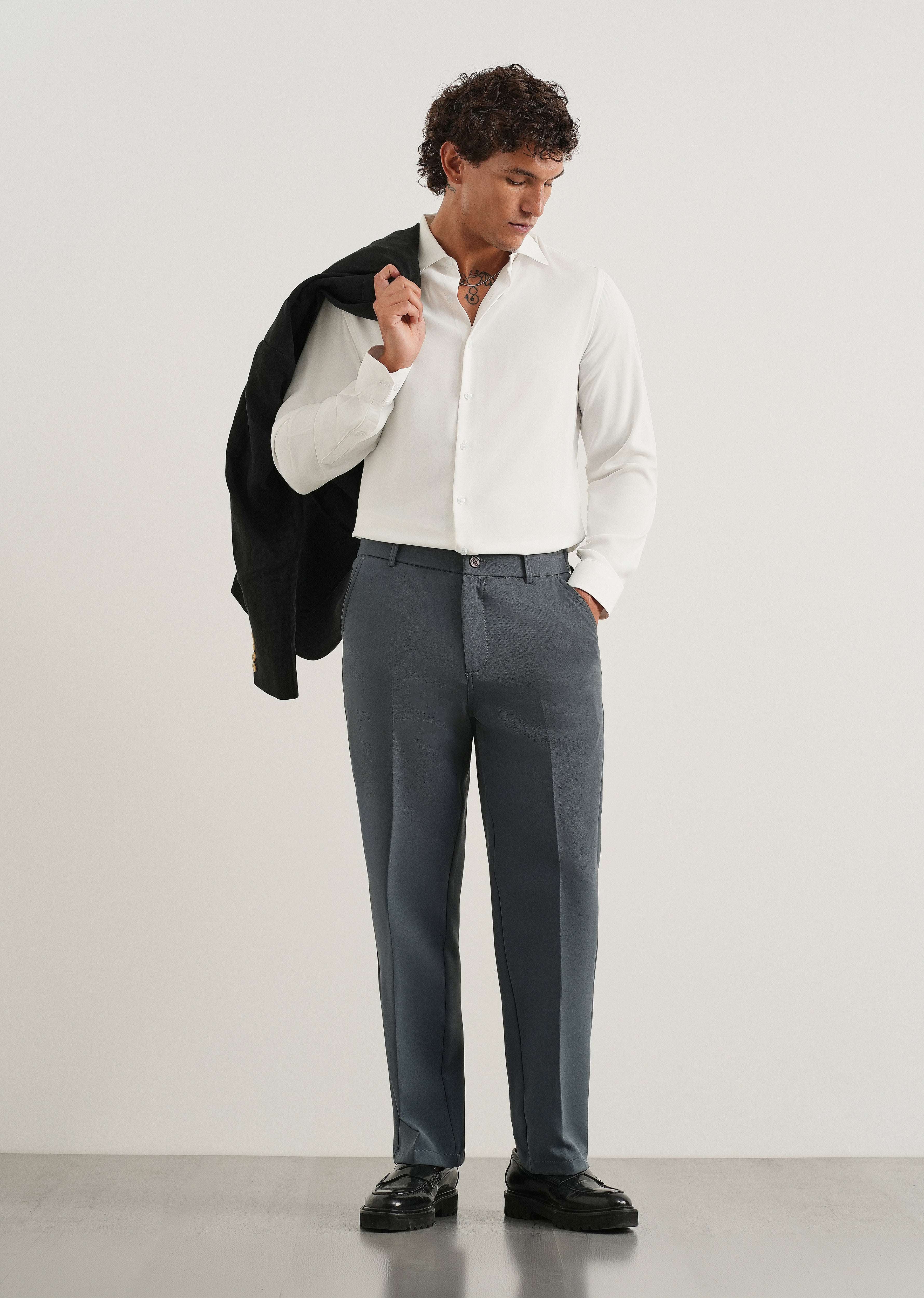White Fluid Soft Shirt