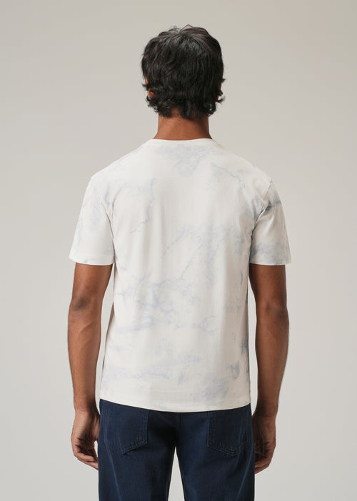 White Knit Patch Pocket Slim Fit T-Shirt