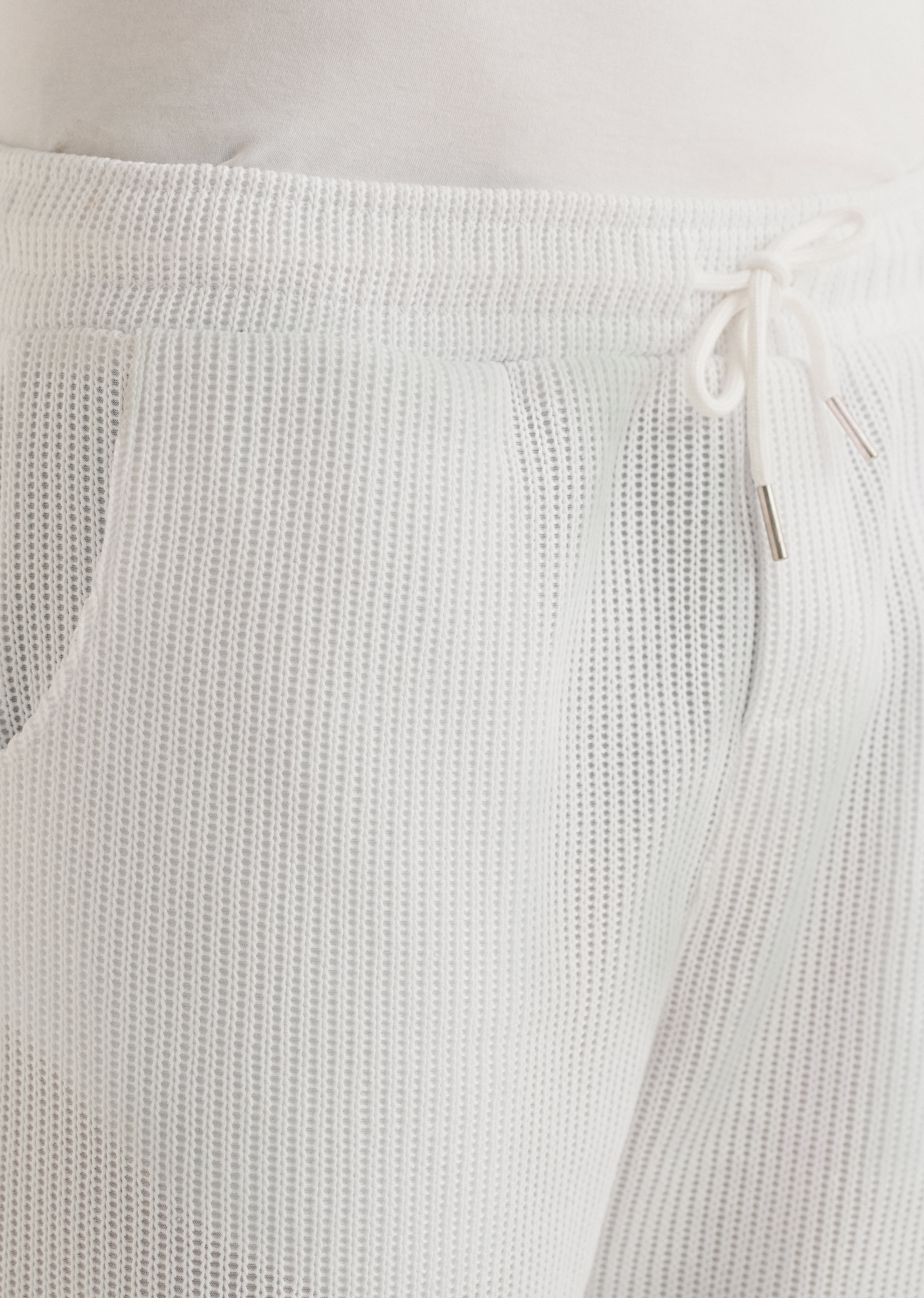 White Knitted Pant