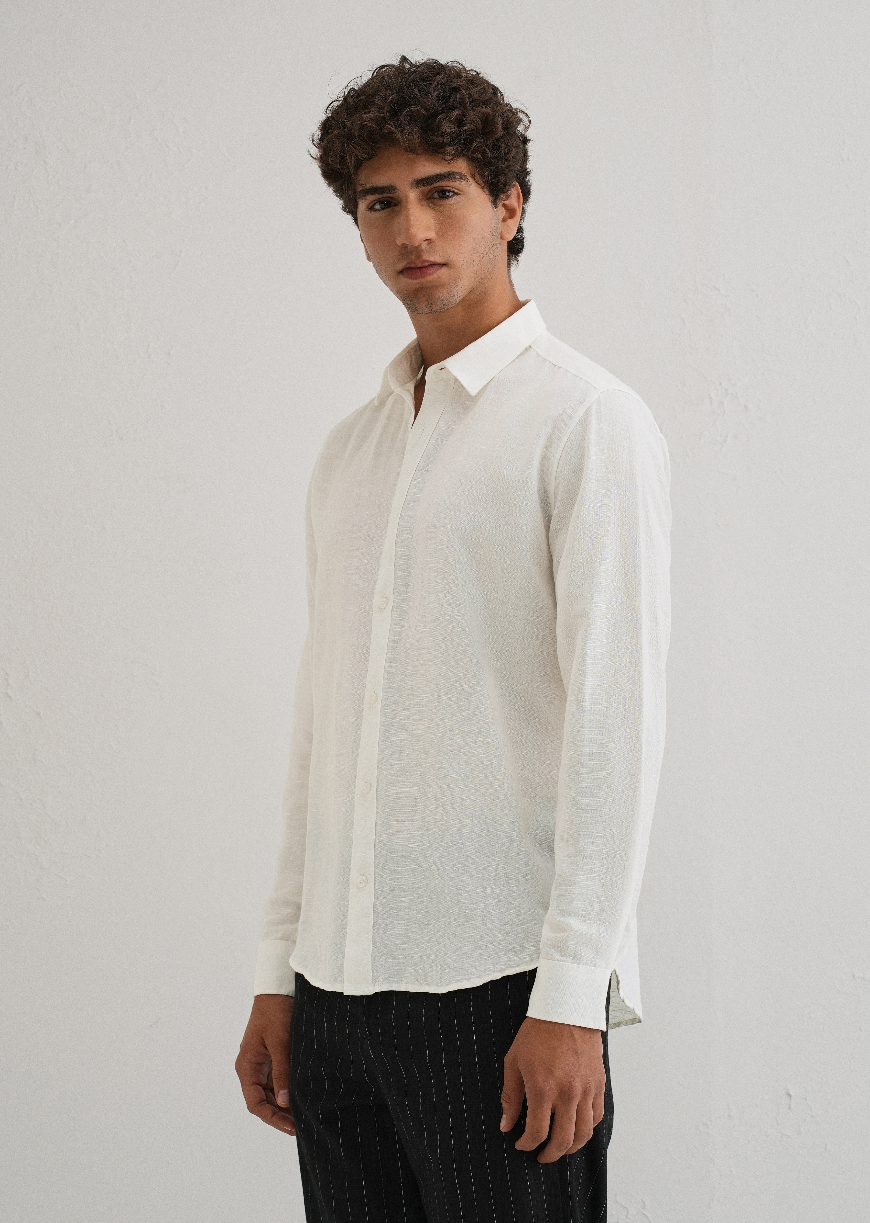 White Linen Shirt